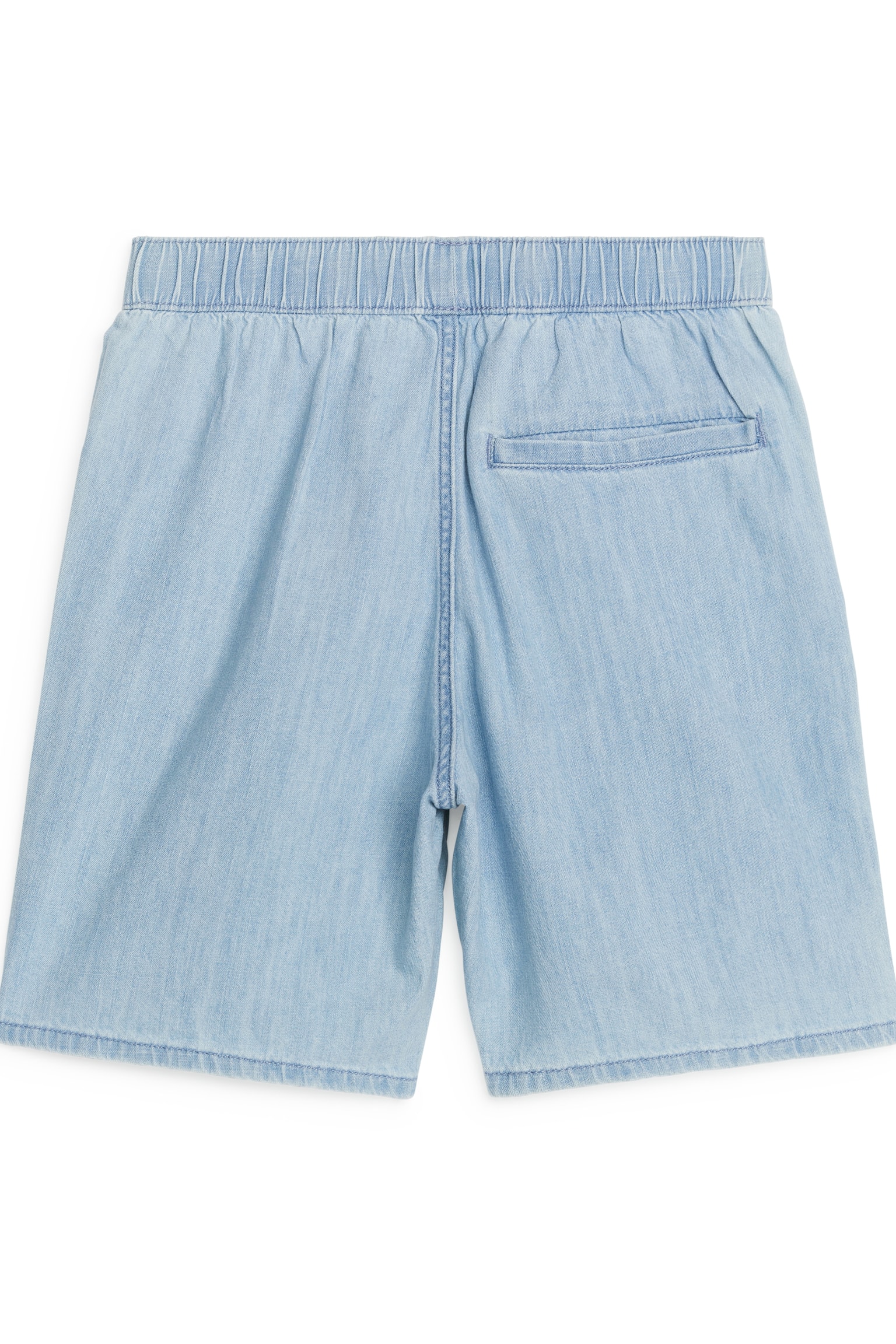 Relaxed Denim Shorts - Light Blue - 2