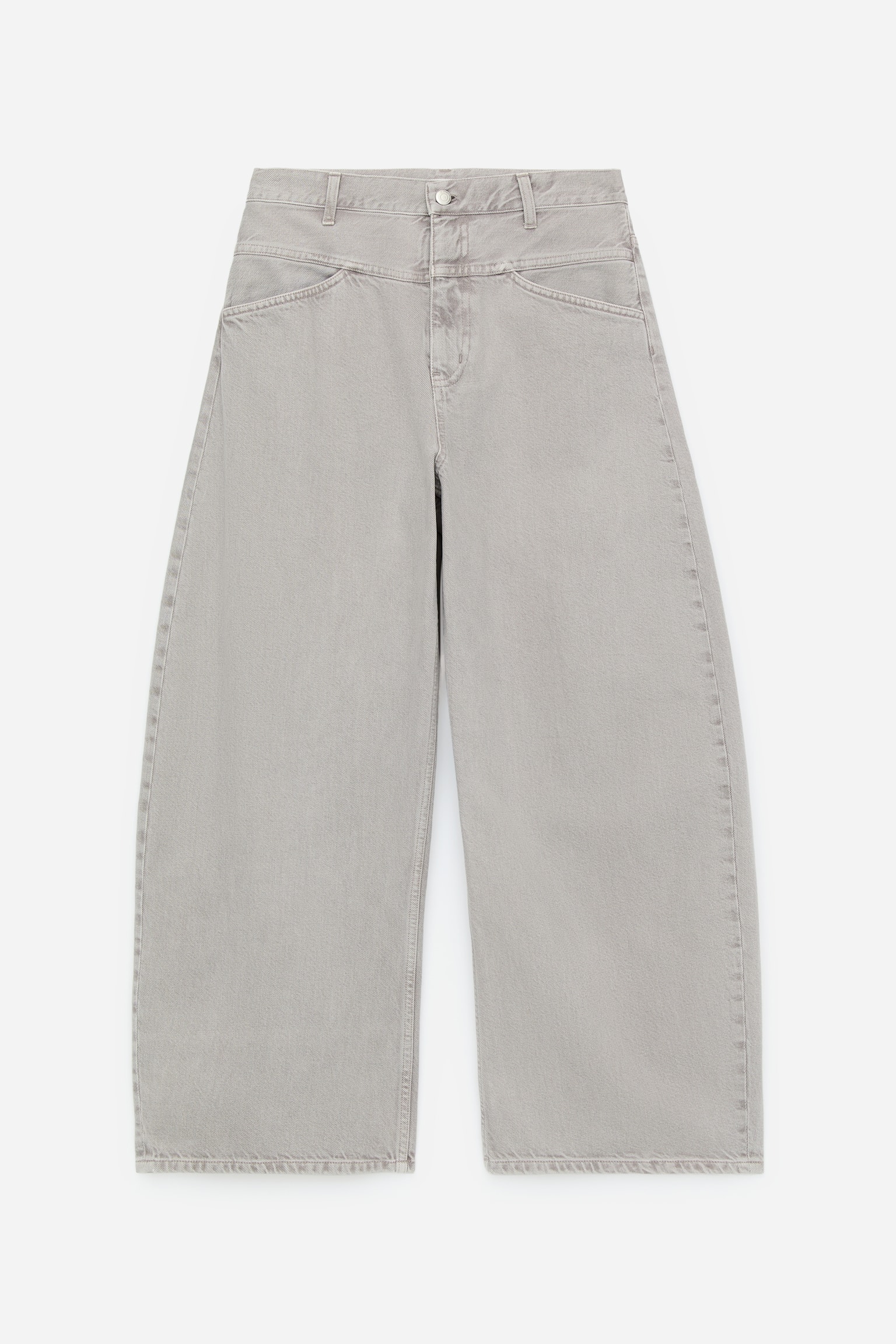 Jeans dal taglio barrel - Grigio chiaro - 2