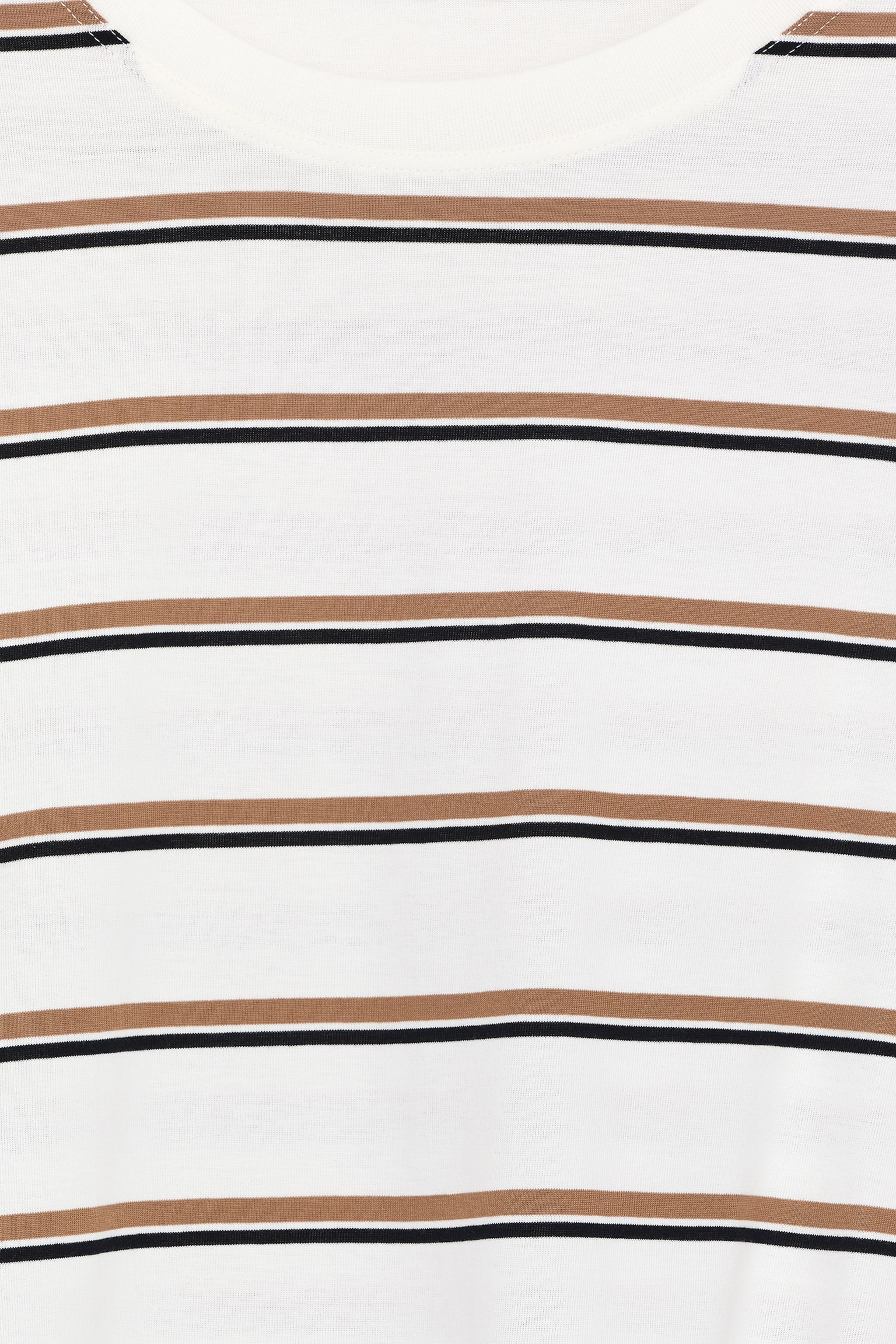 Oversized-T-Shirt mit langen Ärmeln - Weiß/mehrfarbig/Schwarz/Türkis - 4