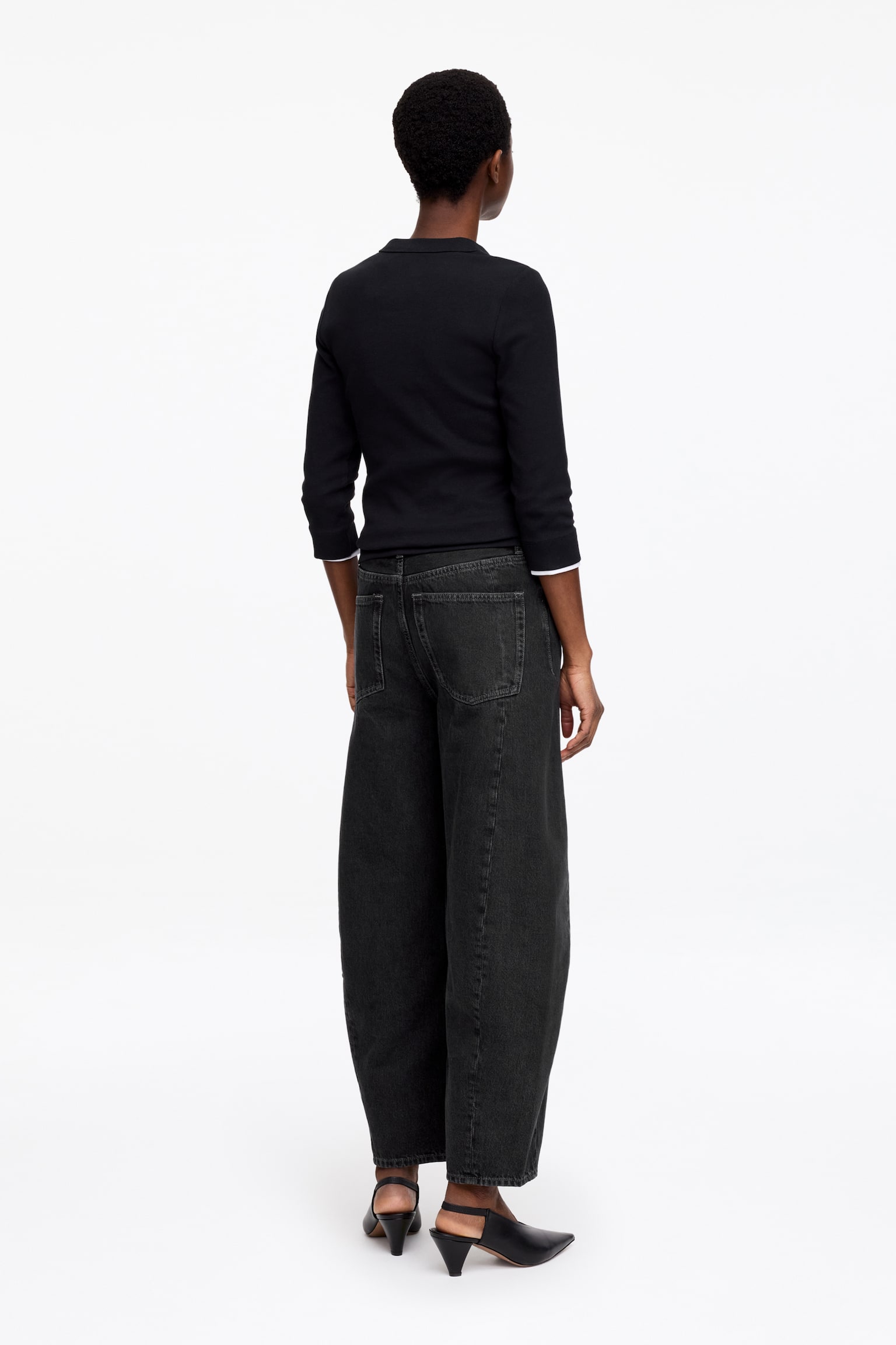BLOOM Barrel Jeans - Schwarz/Blau/Cremeweiß/Mittelblau/Schwarz/Weiß - 6