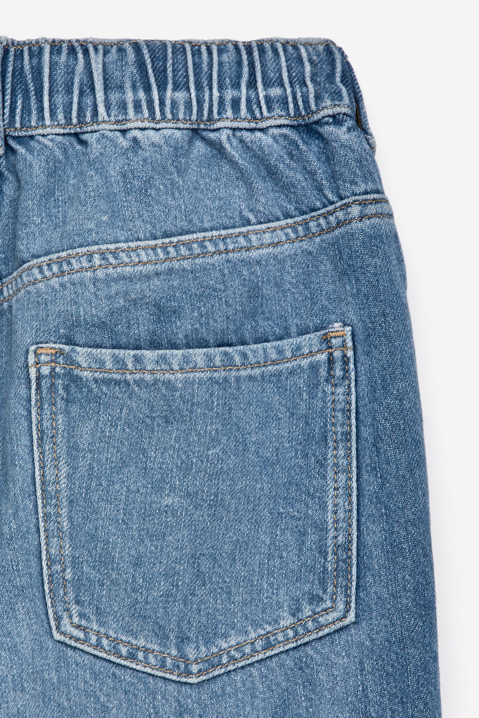 Pull-On Denim Trousers - Light Blue/Black/Light Blue/Mid Blue/Blue - 3