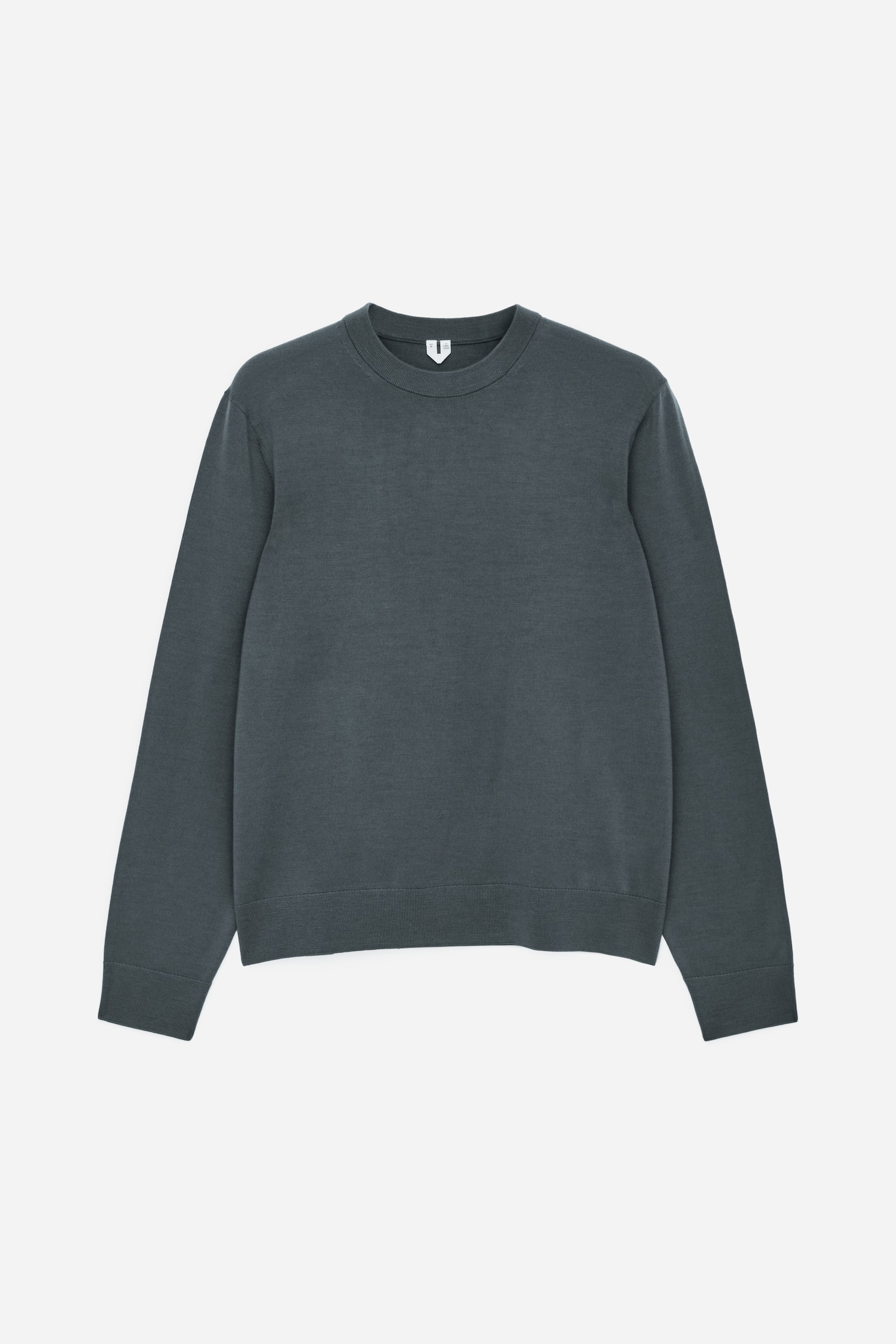 Pulover din lână Merino fin tricotat - Cenușiu închis/Albastru închis/Gri Melange/Maro închis/Verde închis - 2