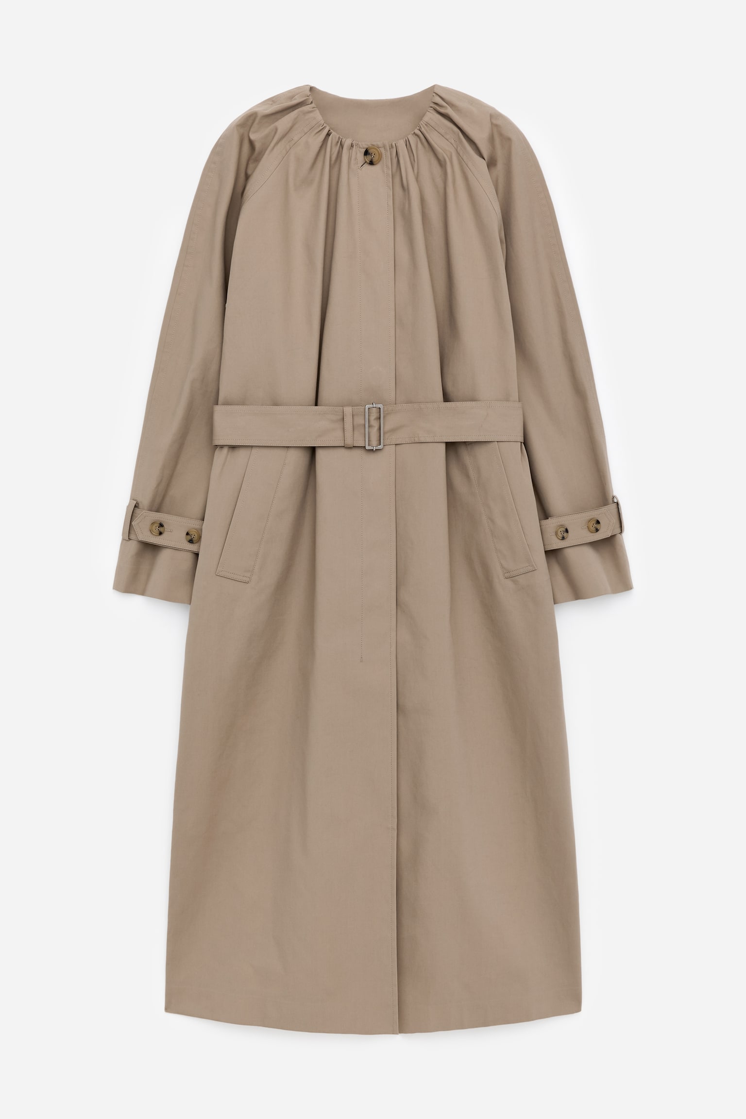 Manteau en coton - Beige - 2