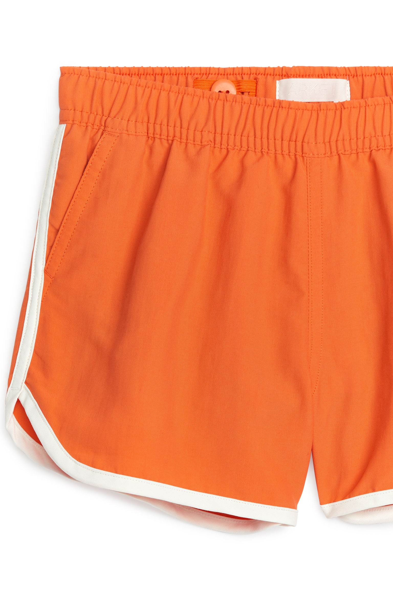 Contrast Binding Swimshorts - Orange/Bright Blue - 2