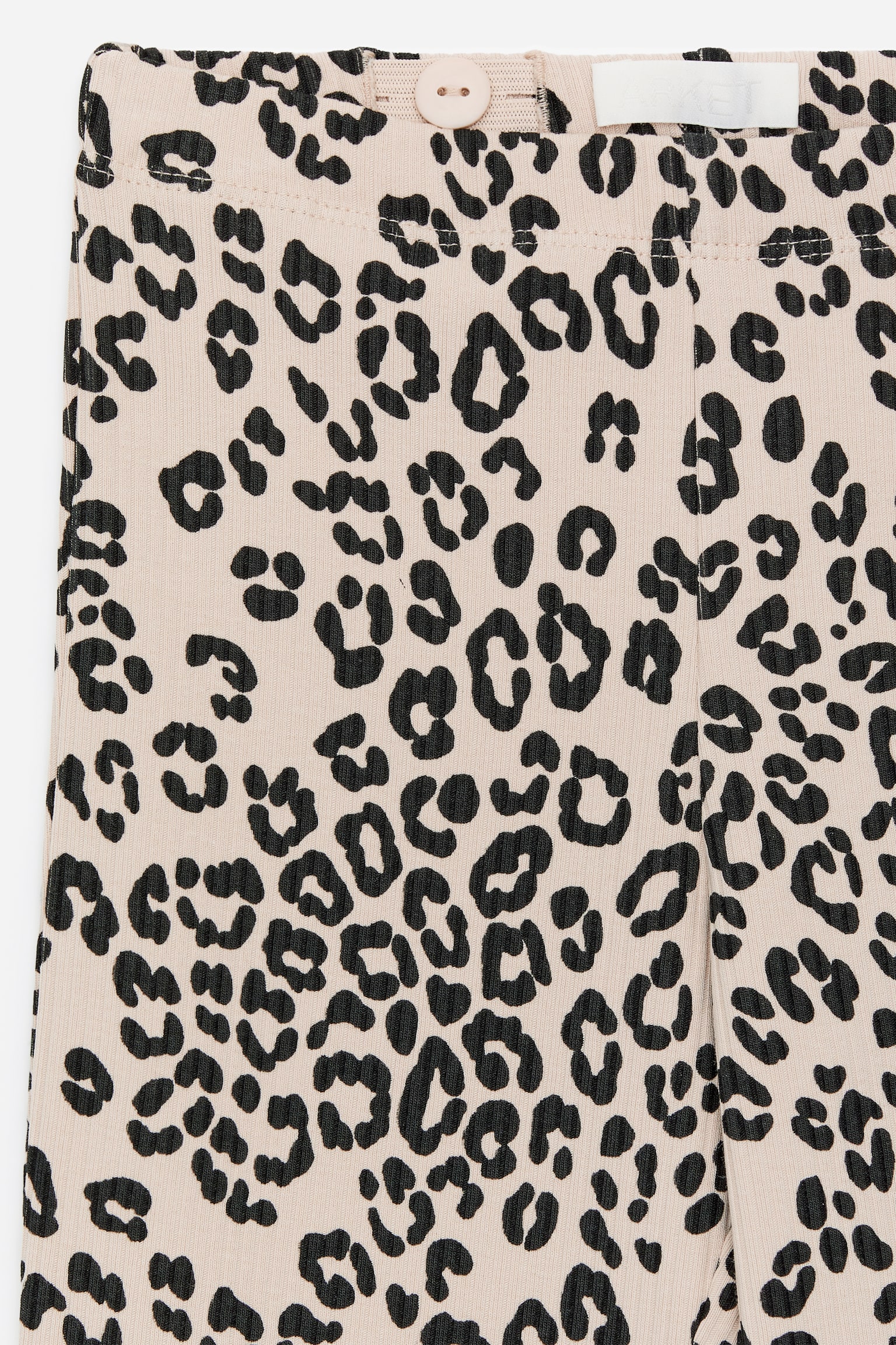 Ausgestellte gerippte Leggings - Beige/Schwarz/Blau/mehrfarbig/Schwarz - 4
