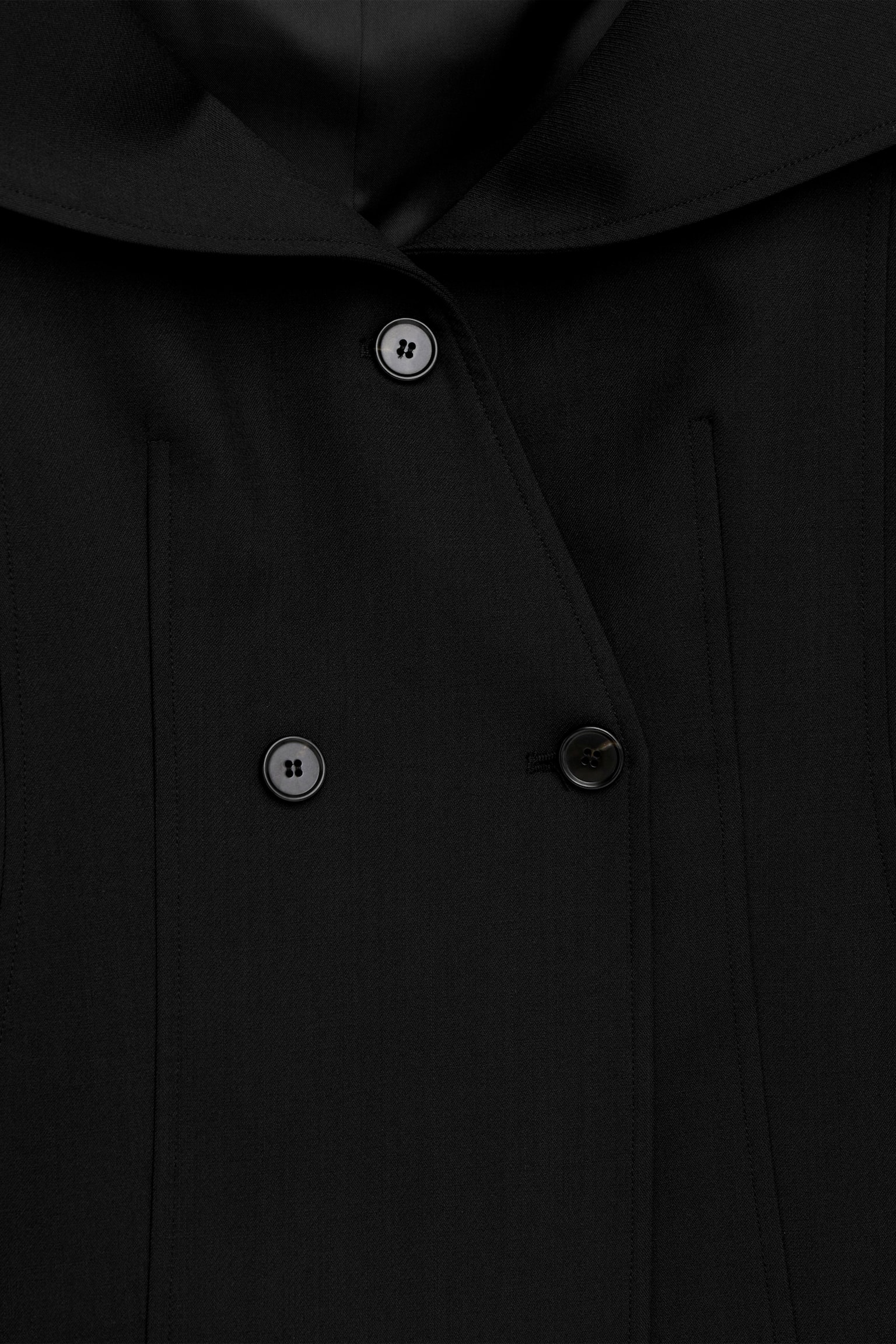 Off-Shoulder-Blazer - Schwarz - 2