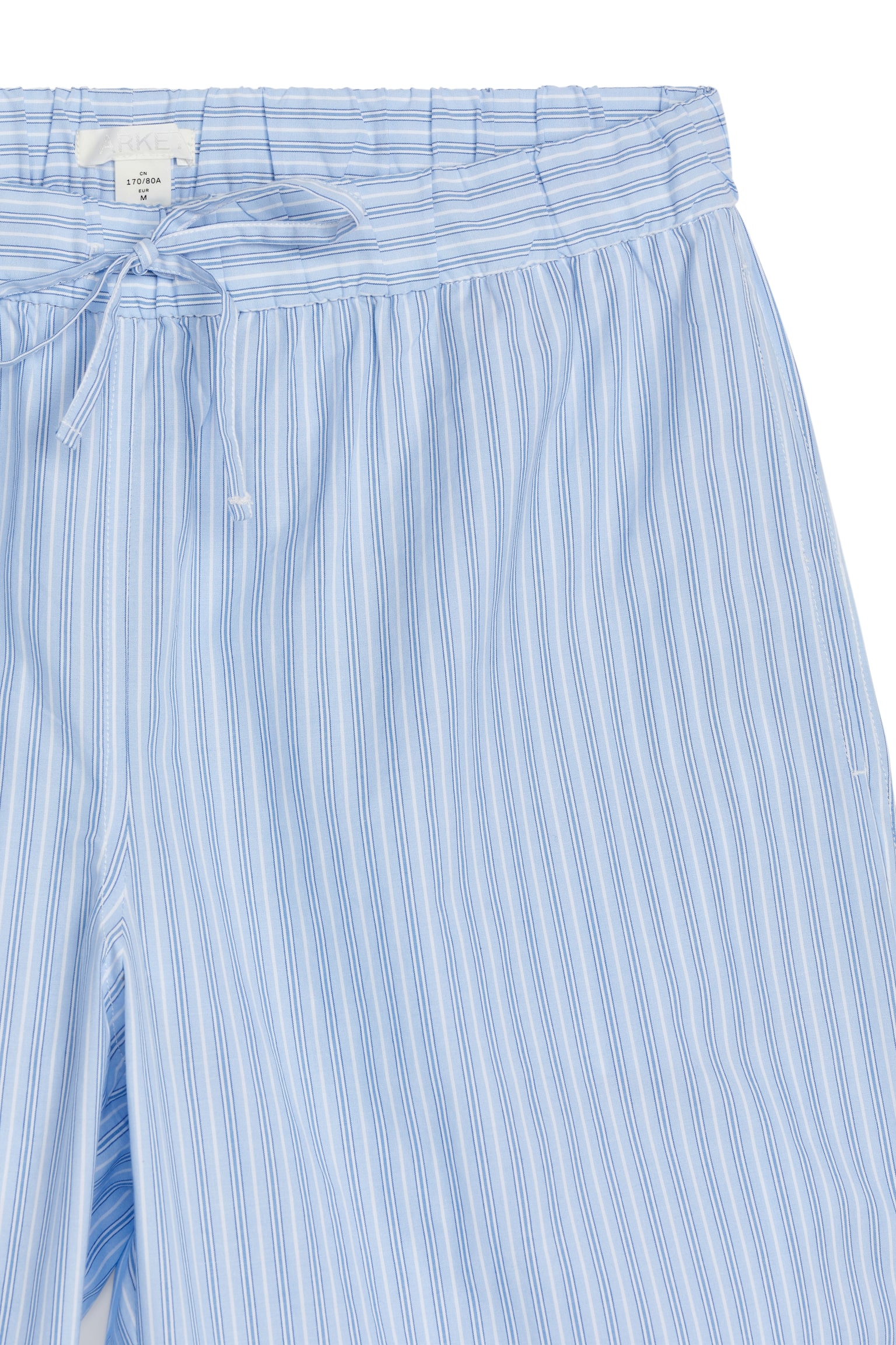 Cotton Pyjama Trousers - Light Blue/Striped - 5