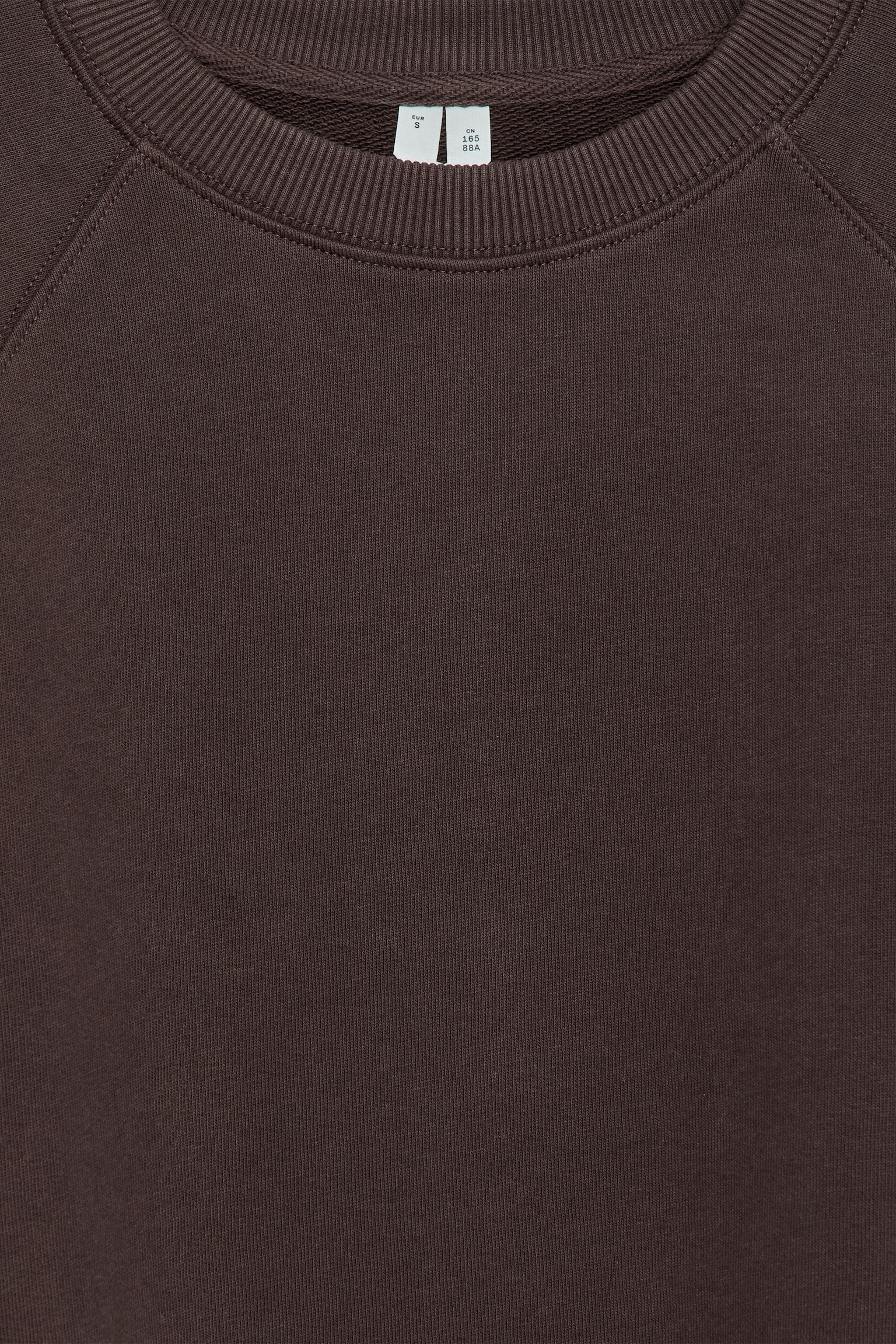 Sweatshirt i French terry - Mörkbrun/Blå/Brun/Gråmelerad/Ljusturkos/Röd/Mörkblå - 3