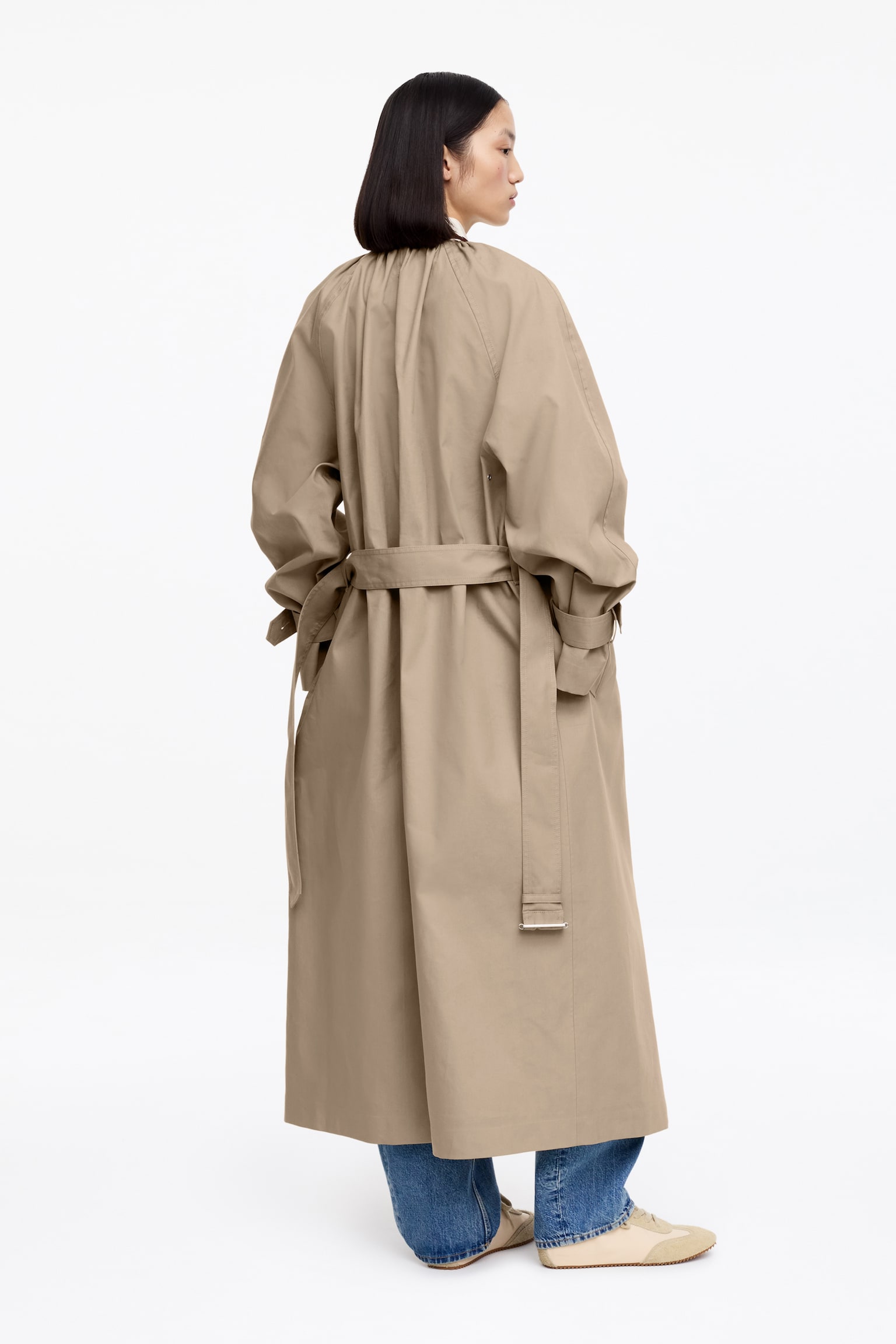 Manteau en coton - Beige - 4