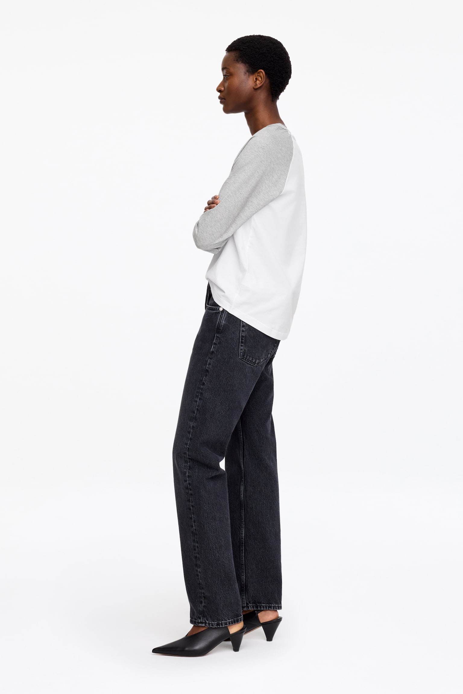 Tricou cu mânecă lungă - Alb/Gri/Alb/Roșu - 3