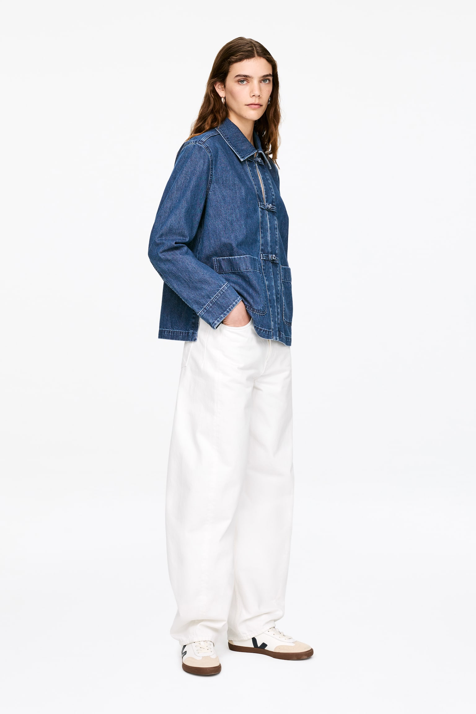 Hemd aus Denim-Twill - Blau - 4