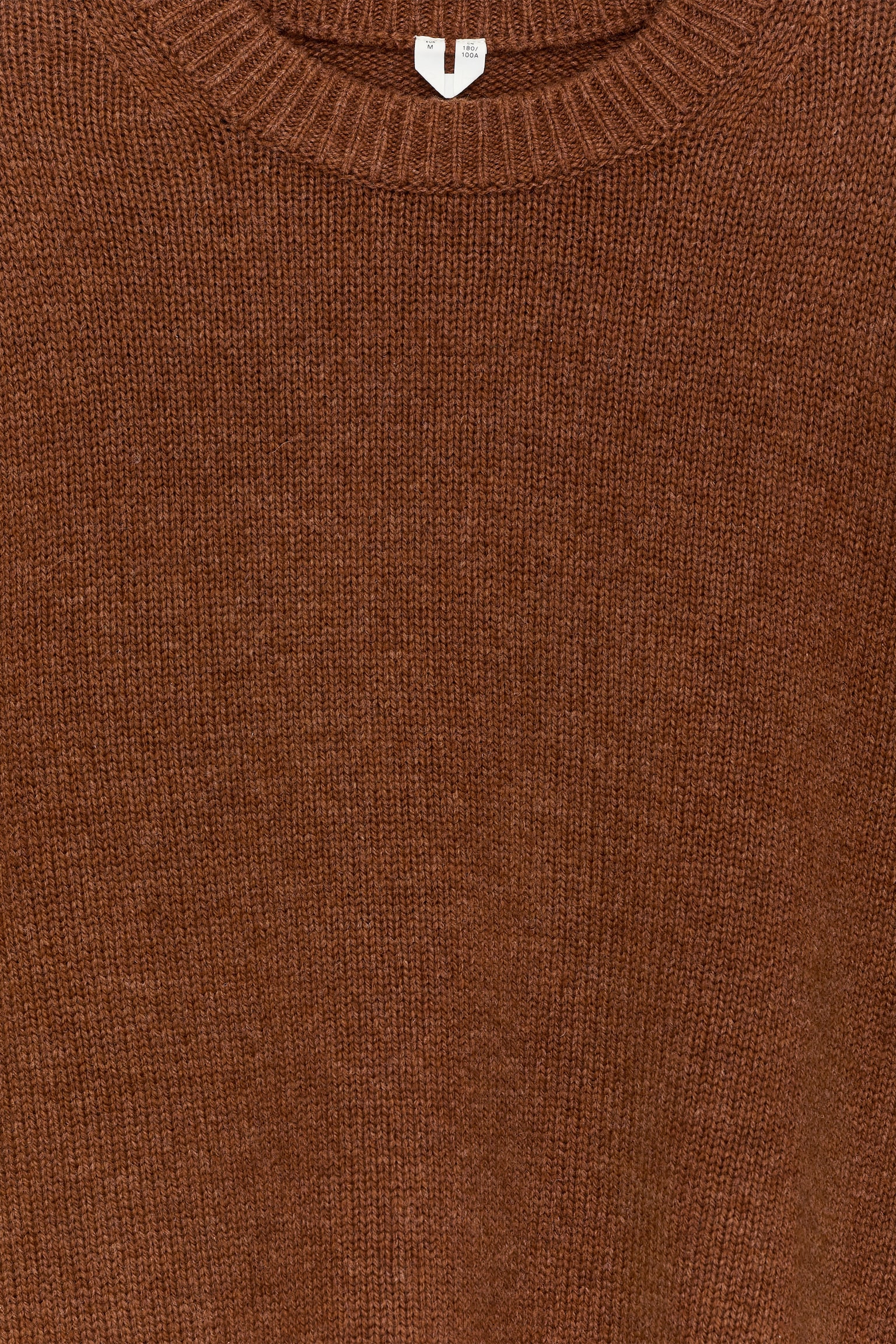 Silný pletený vlněný svetr - Rust/Off White/Tmavě modrá/Světle šedý melír/Tmavě šedý melír/Burgundy/Béžový melír - 6