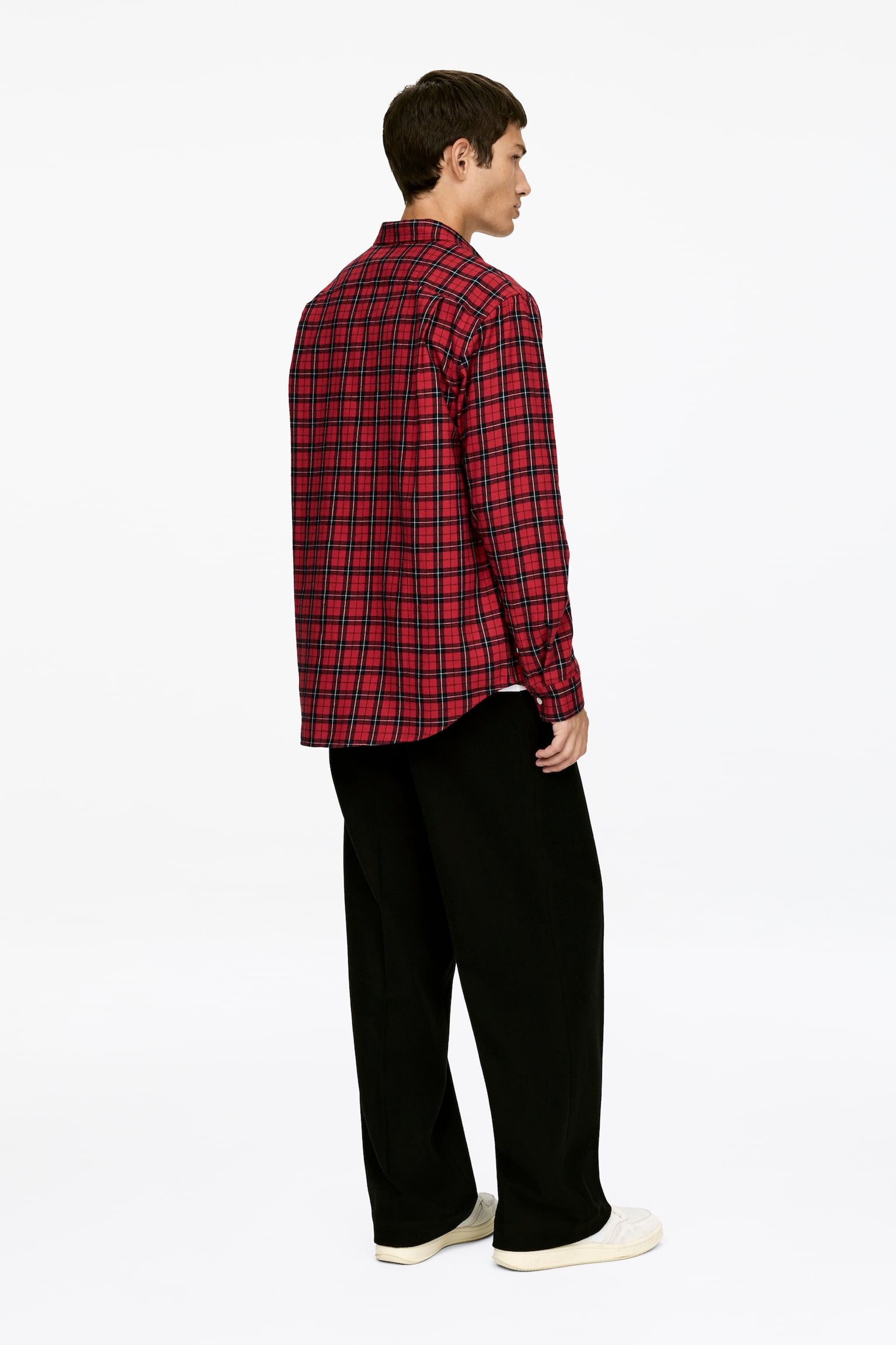 Flanellhemd - Rot/Schwarz - 3