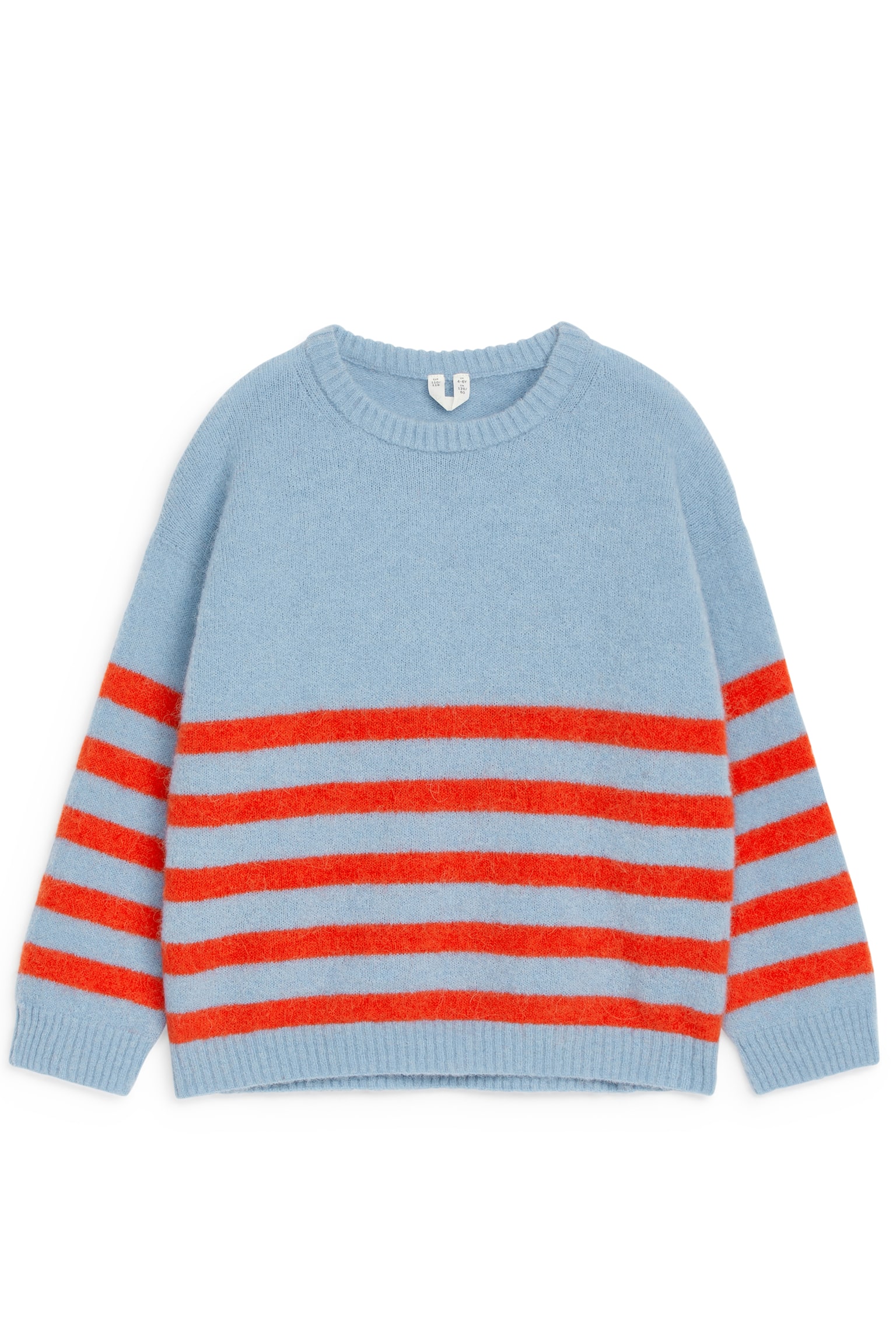 Alpaca-Wool Blend Jumper - Light Blue/Red/Khaki Green/Blue/Dark Blue/White - 1