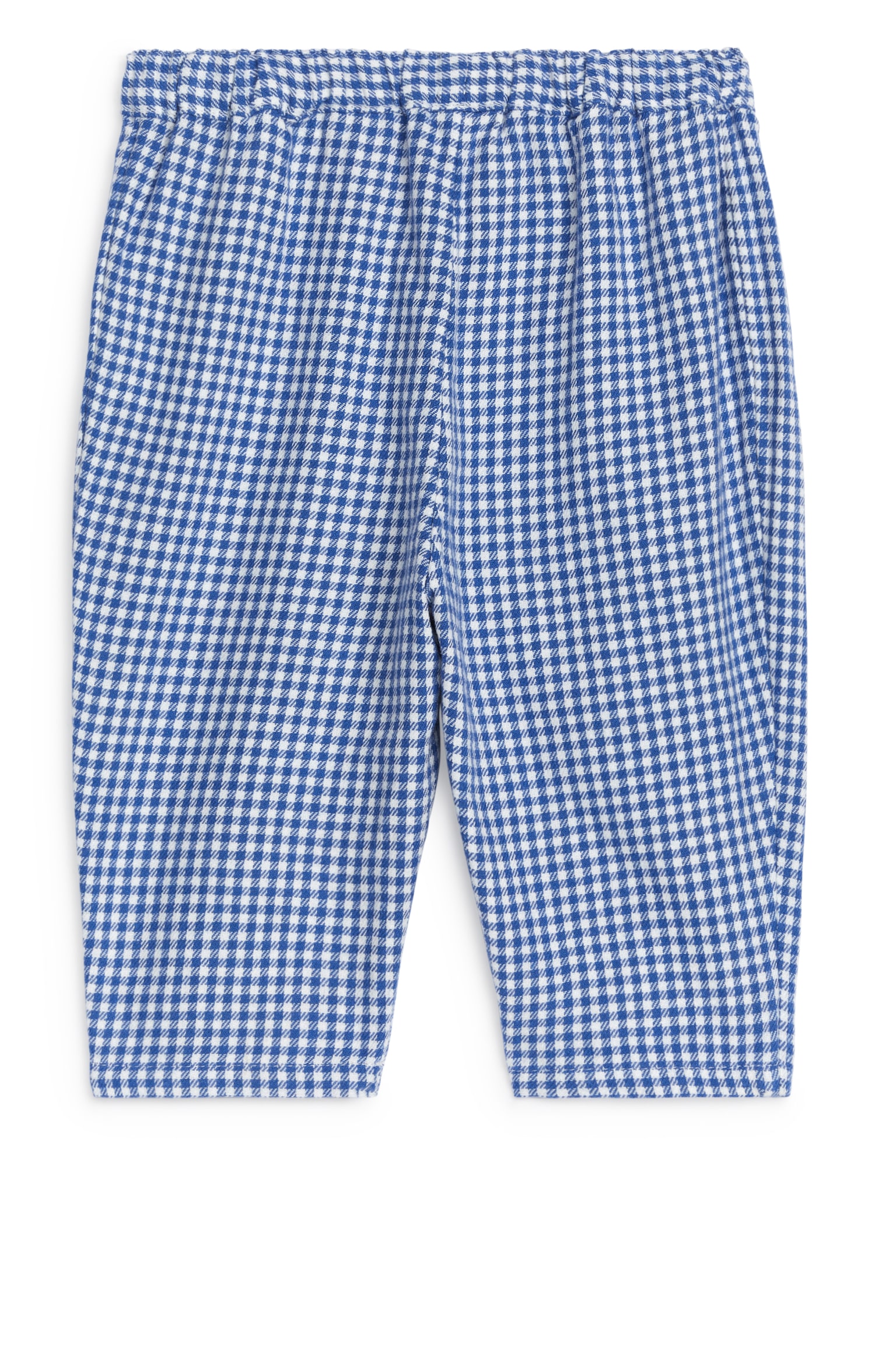 Cotton Flannel Trousers - White/Blue - 3