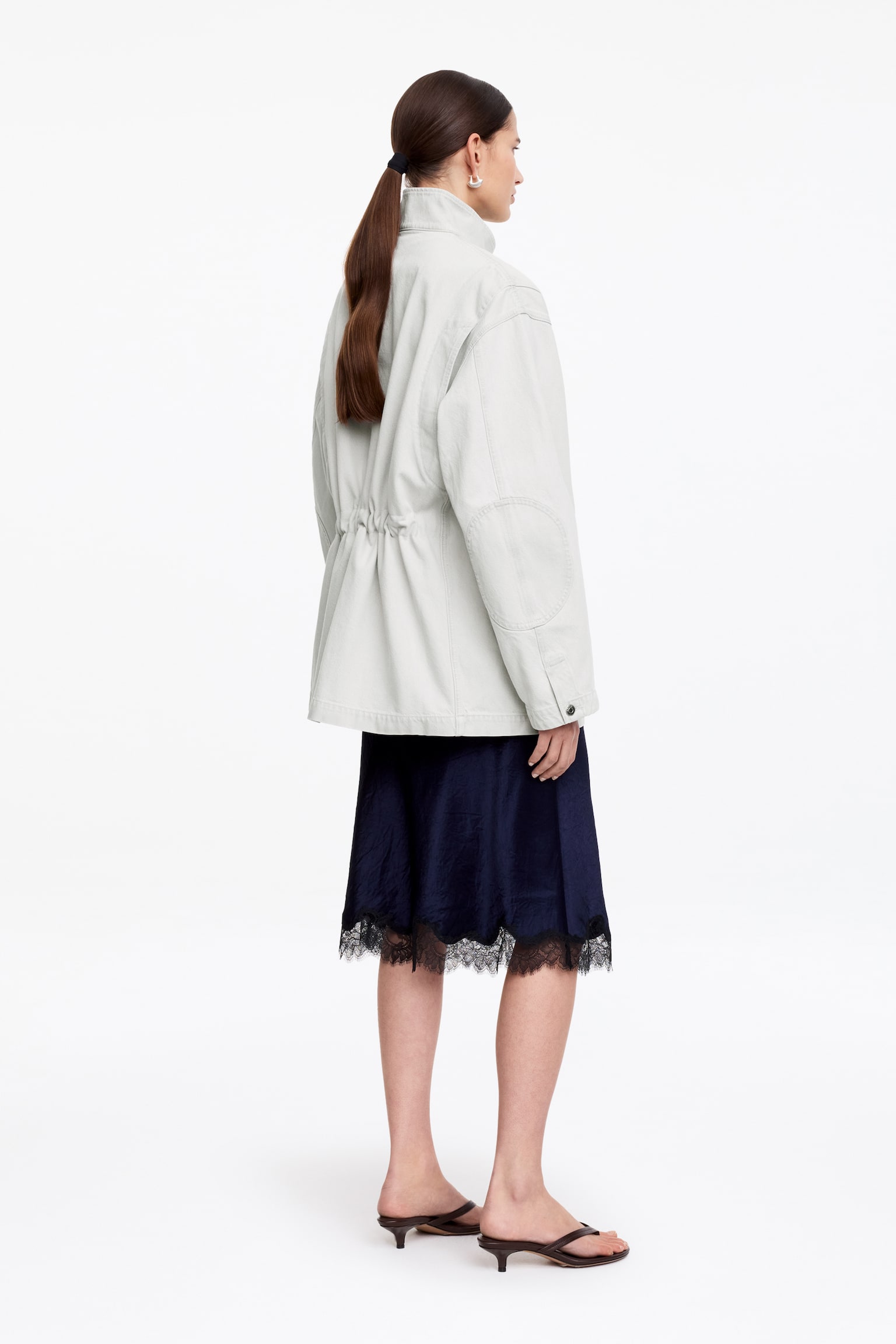 Jacke mit Stehkragen - Cremeweiß - 4