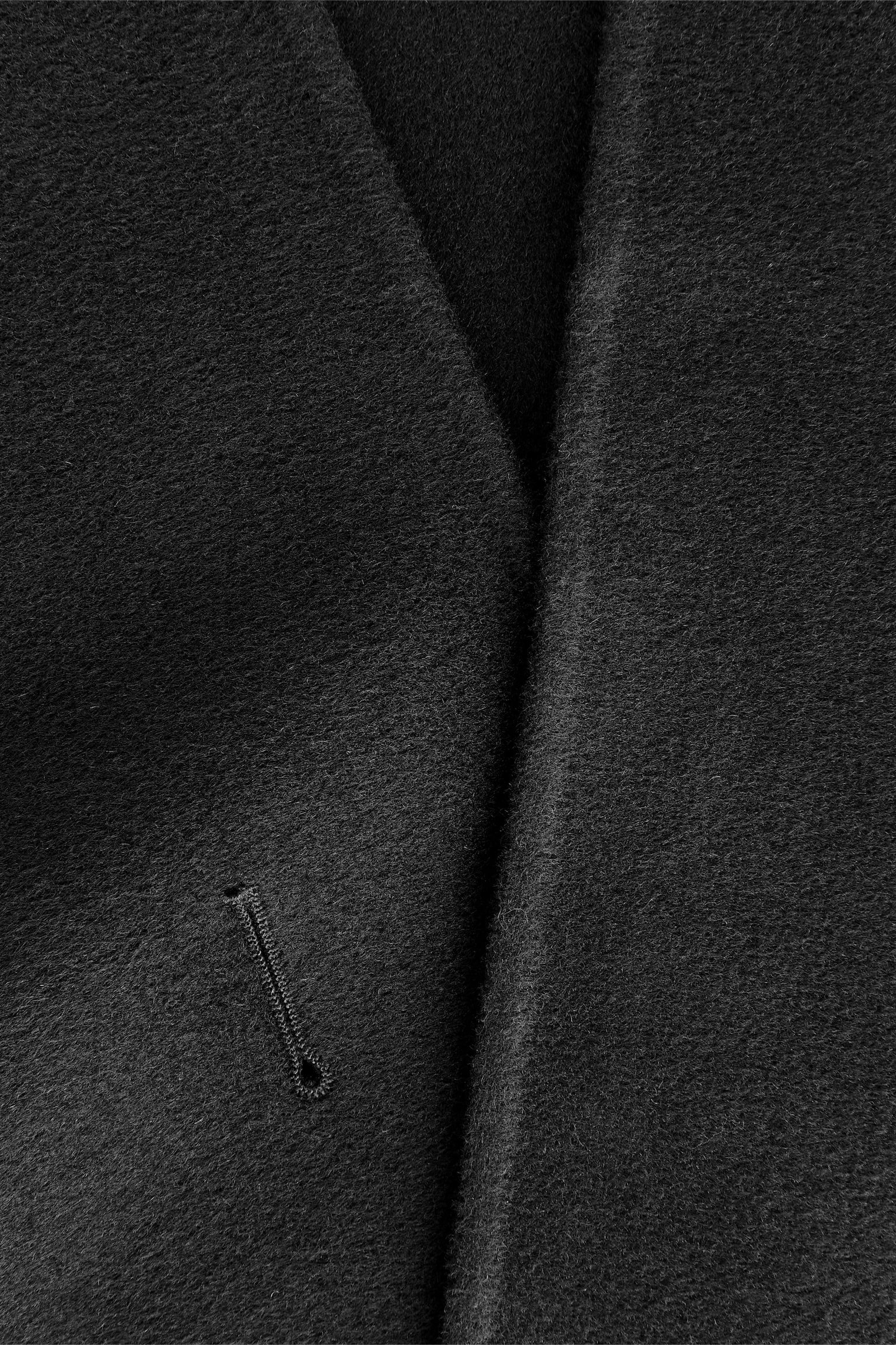 Sciarpa in lana a triangolo - Nero - 3