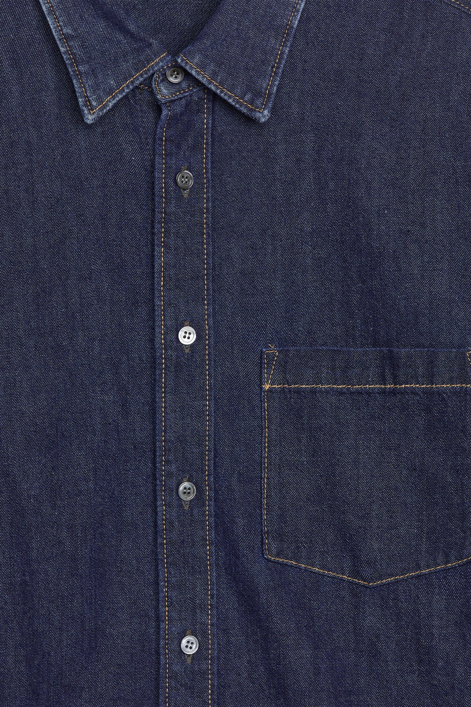 Relaxed Denim Shirt - Dark Blue - 6