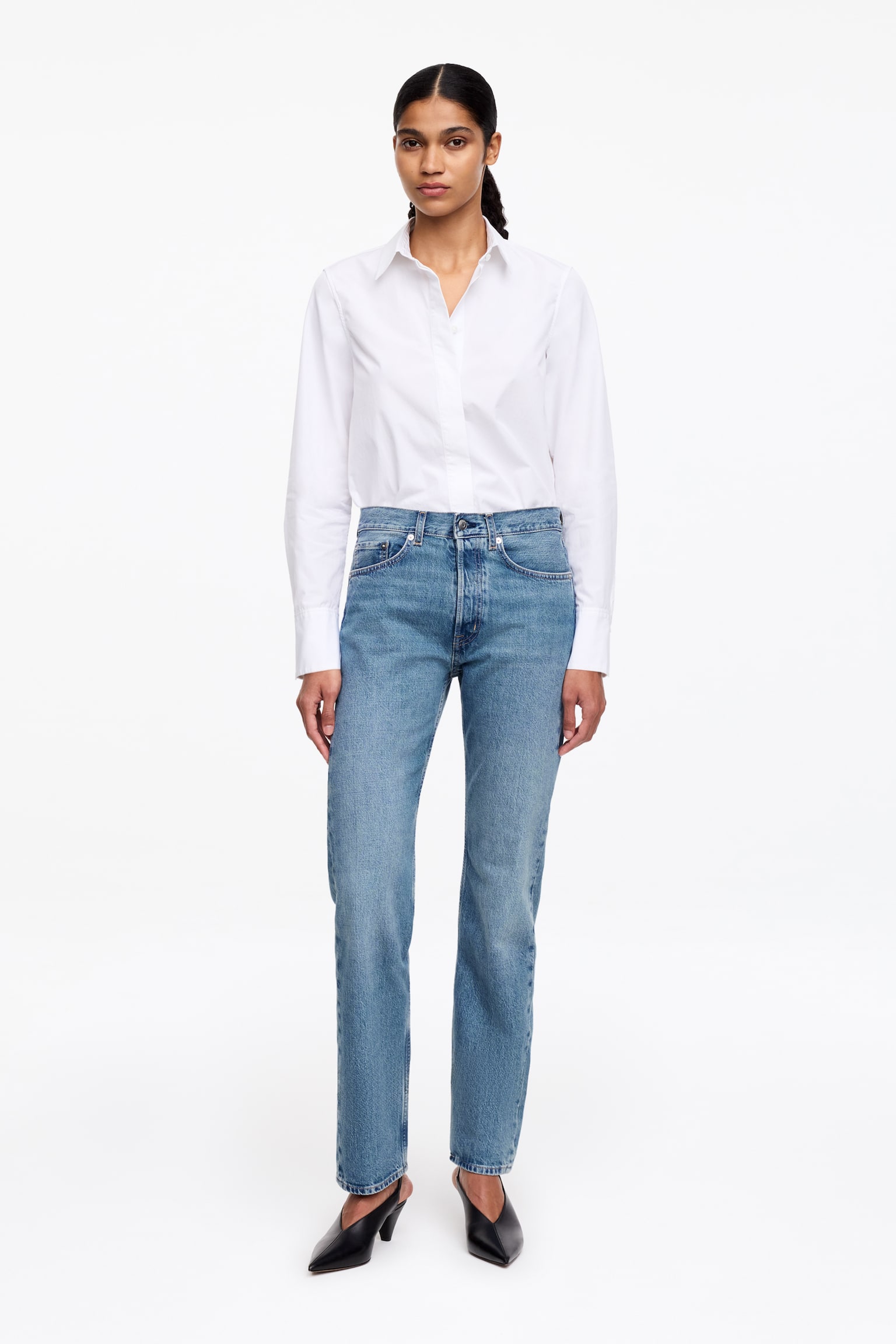 SNOW Straight Jeans - Mittelblau/Cremeweiß/Weiß/Taubenblau/Schwarz - 1