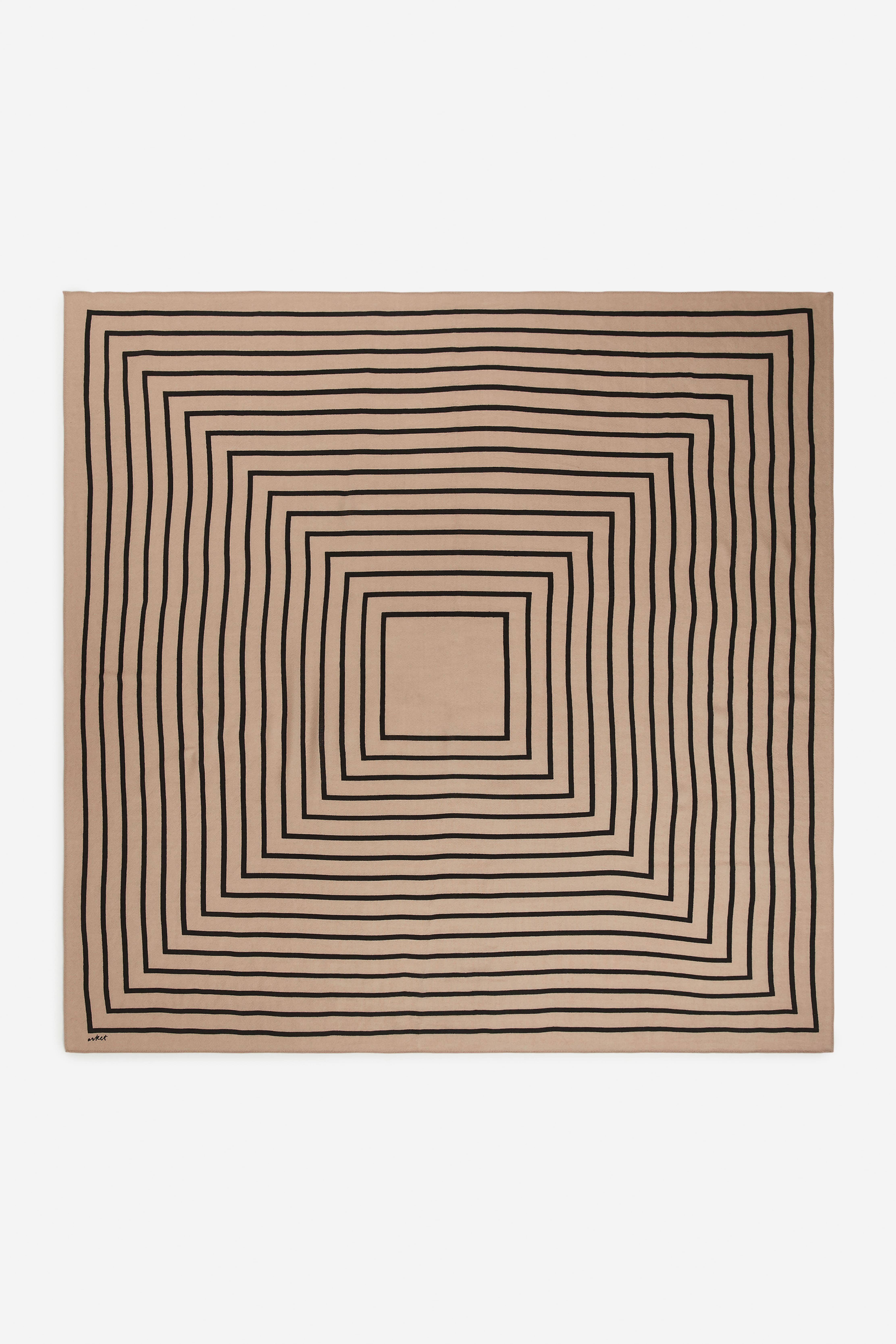 Écharpe imprimée - Beige/Noir