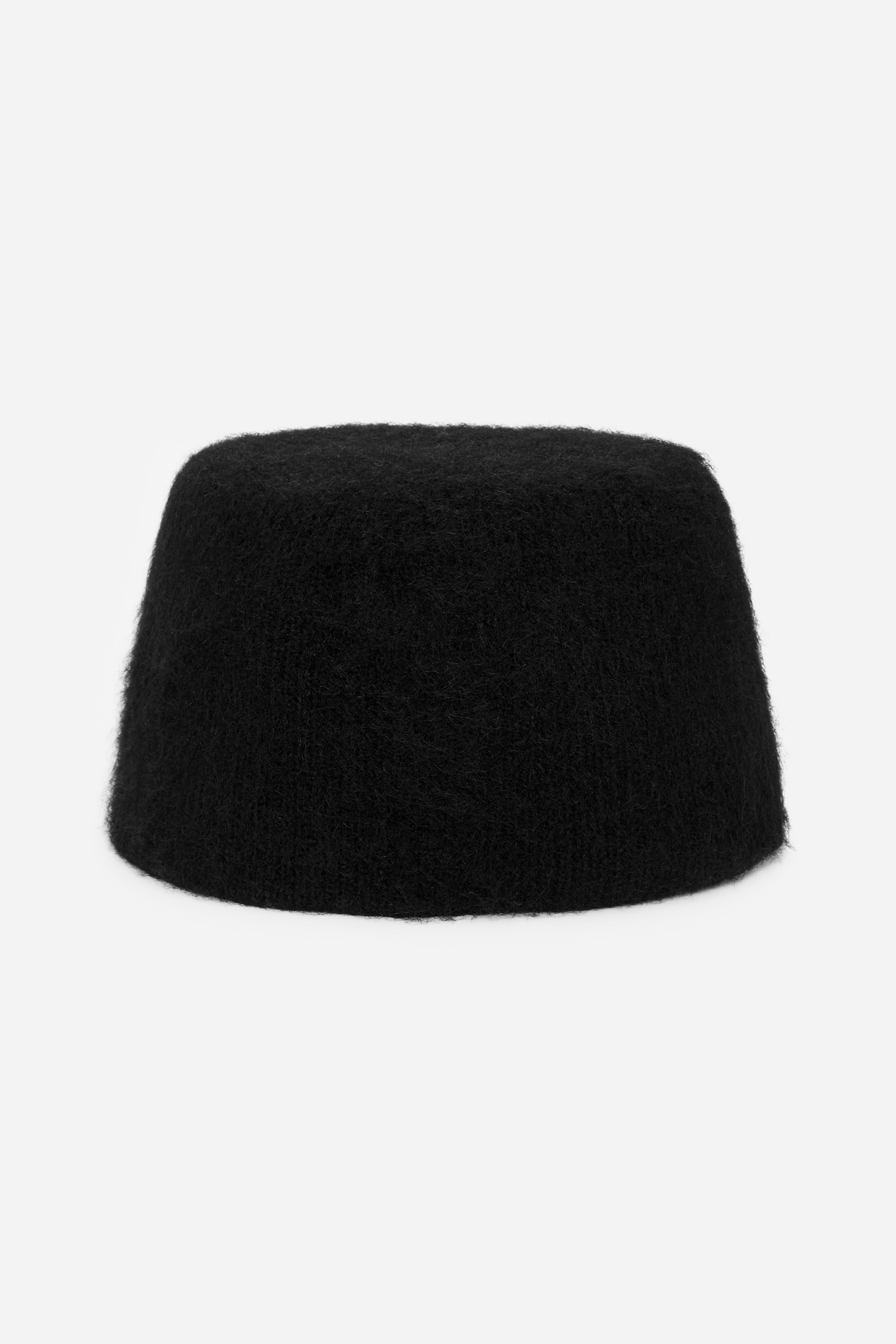 Chapeau en mélange de laine et d'alpaga - Noir/Taupe