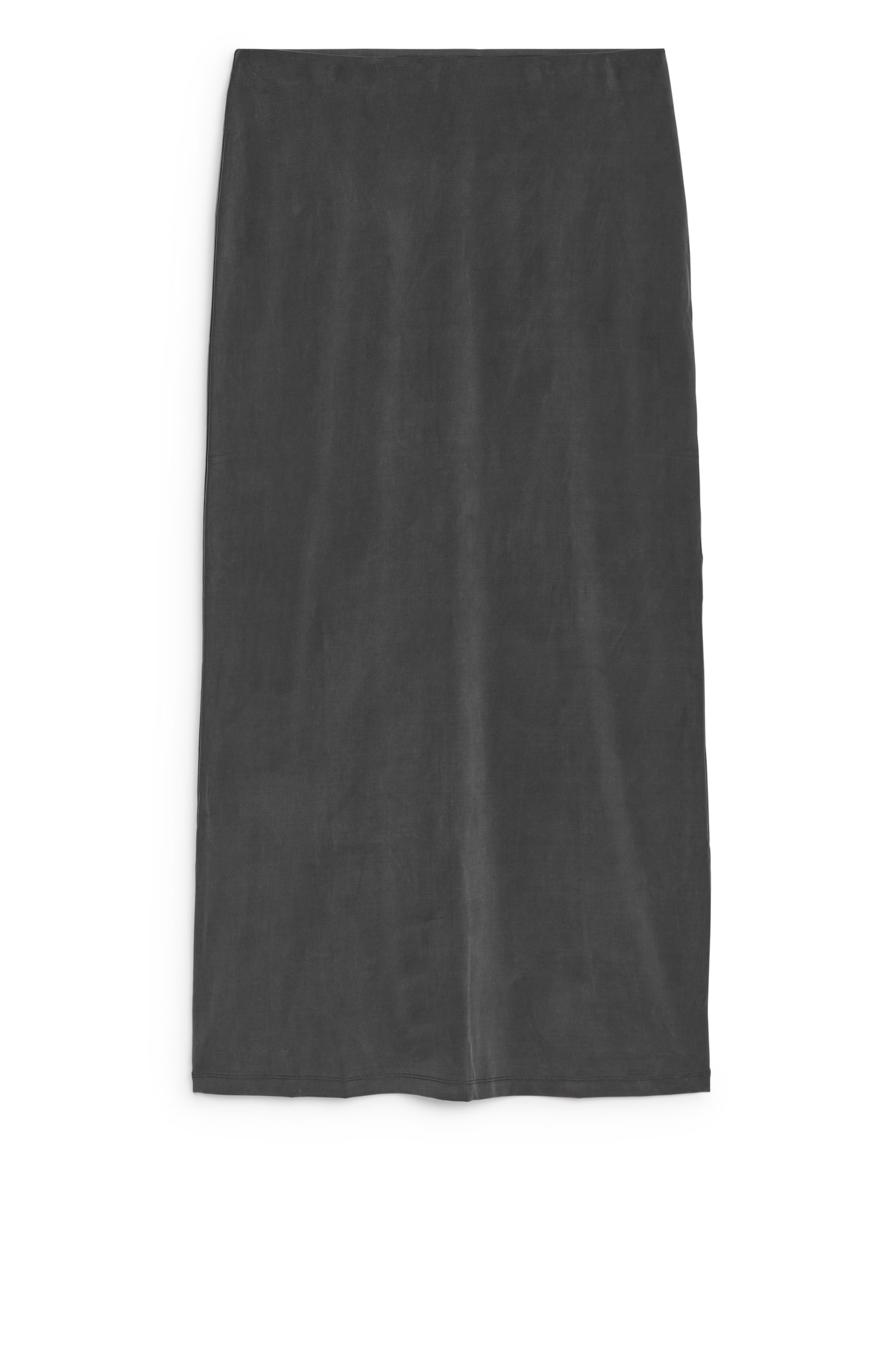 Long Cupro Skirt - Black