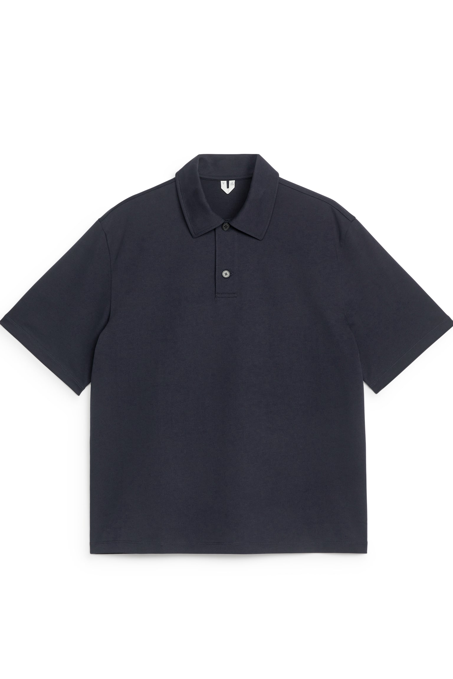 Cotton Polo Shirt - Dark Blue/Burgundy - 1