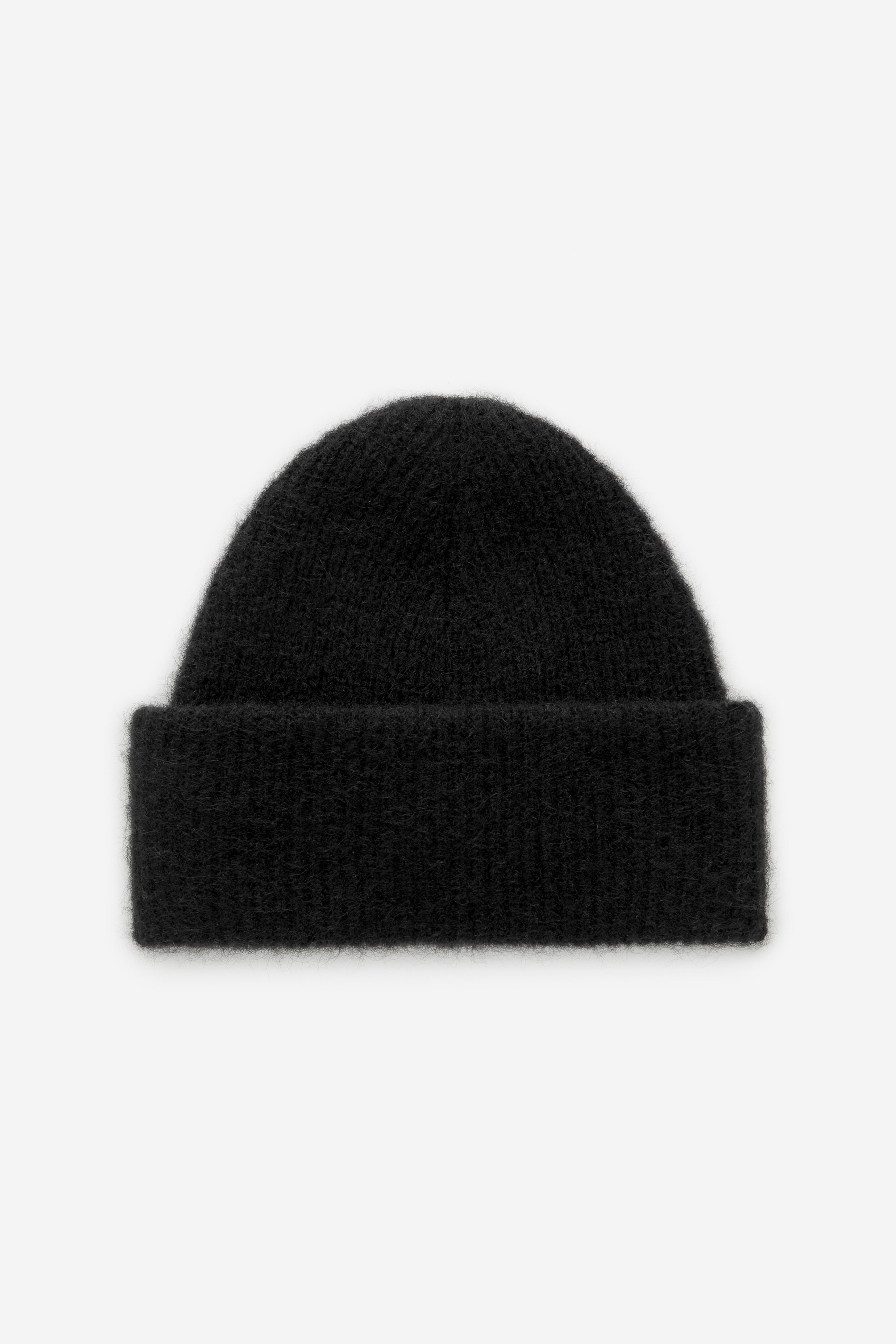 Bonnet en mélange de laine et d'alpaga - Noir/Beige/Vert/Bleu poudré/Gris foncé