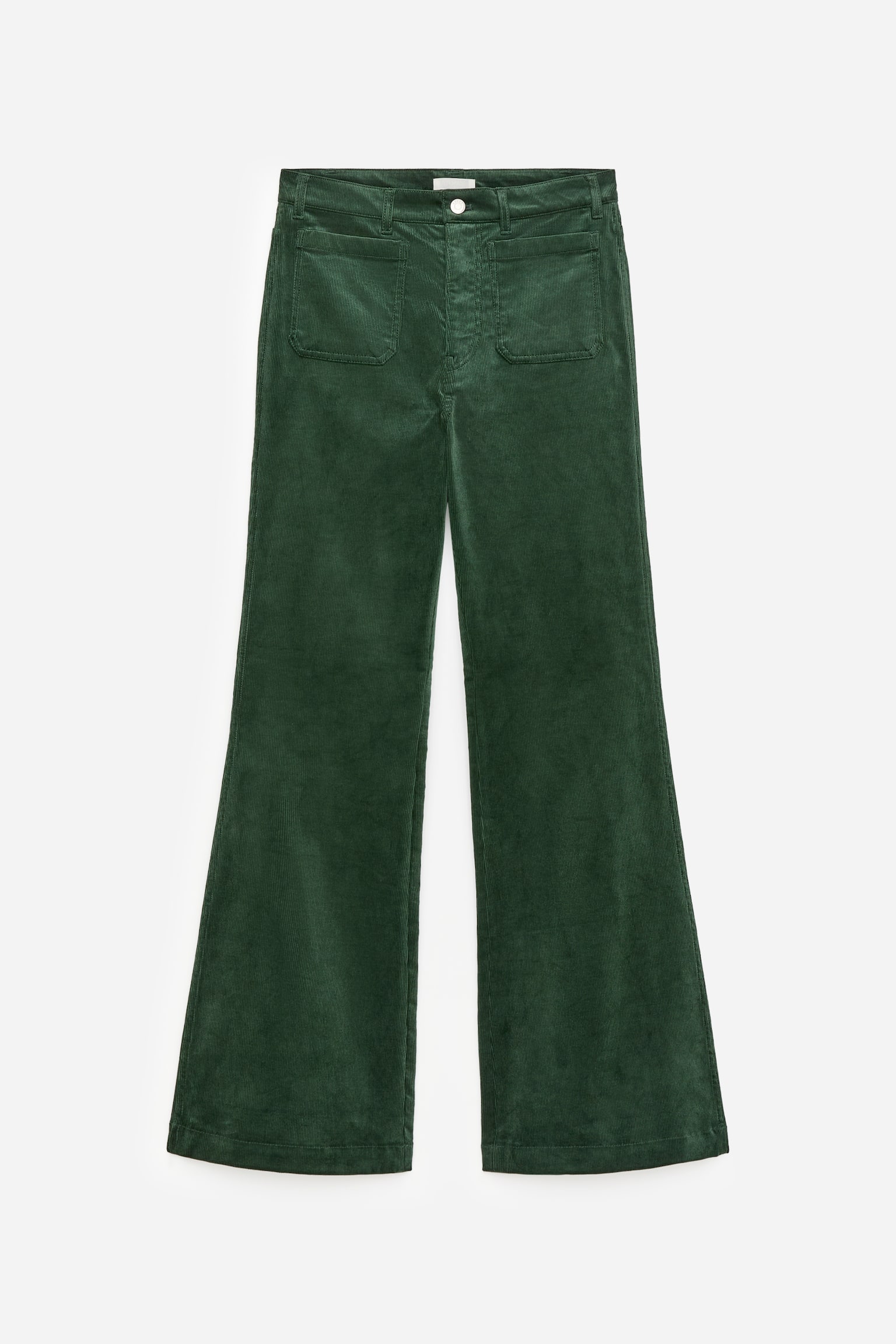LUPINE Flared Corduroy Jeans - Sötétzöld/Fekete - 2