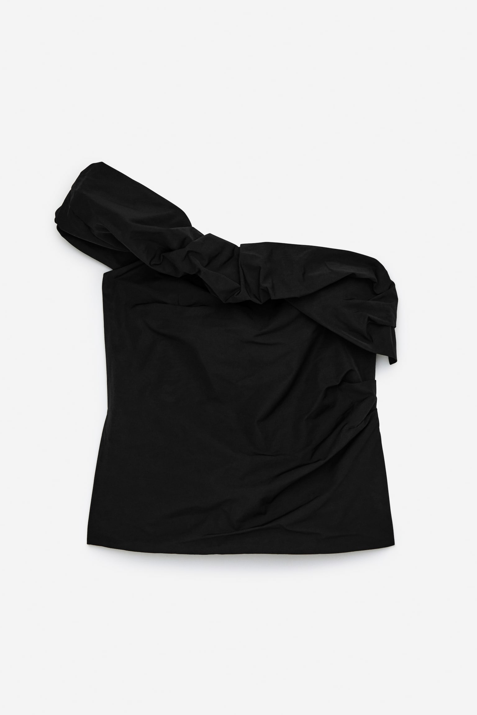 One Shoulder Top - Black