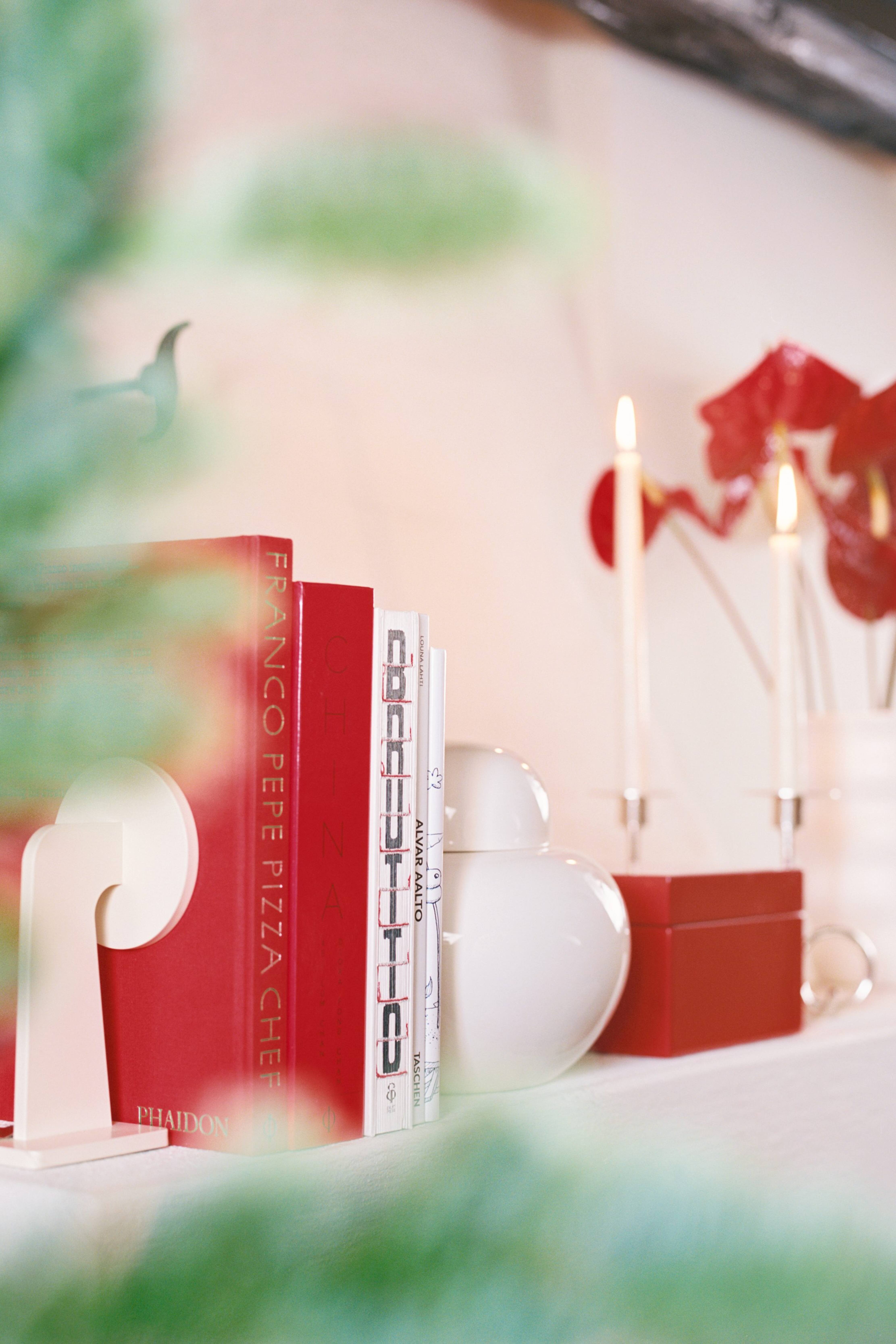 Set da 6 candele affusolate - Bianco sporco/Rosa/Giallo