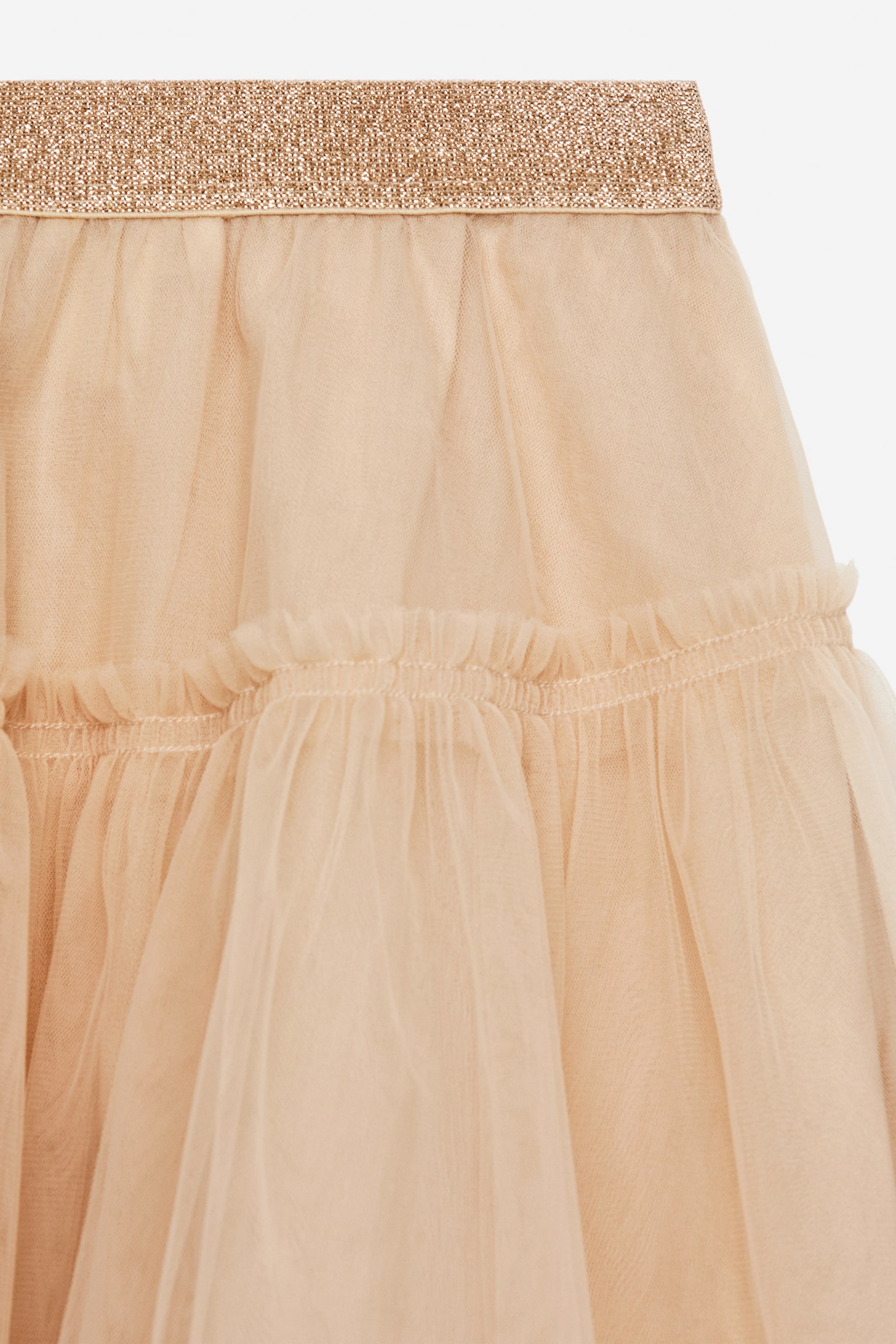 Tulle Skirt - Beige/Pink - 4