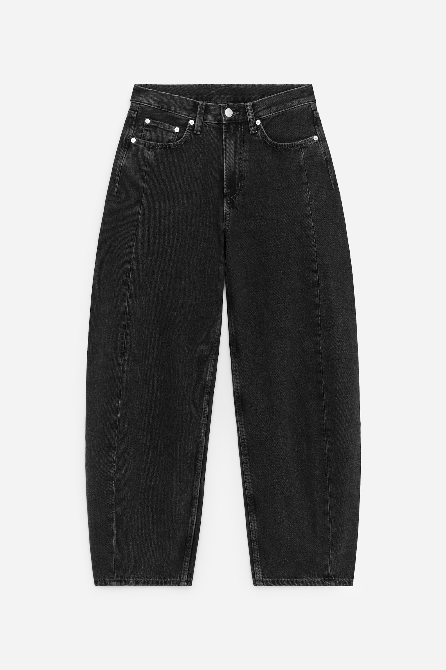BLOOM Barrel Jeans - Schwarz/Mittelblau/Cremeweiß/Blau/Schwarz/Weiß