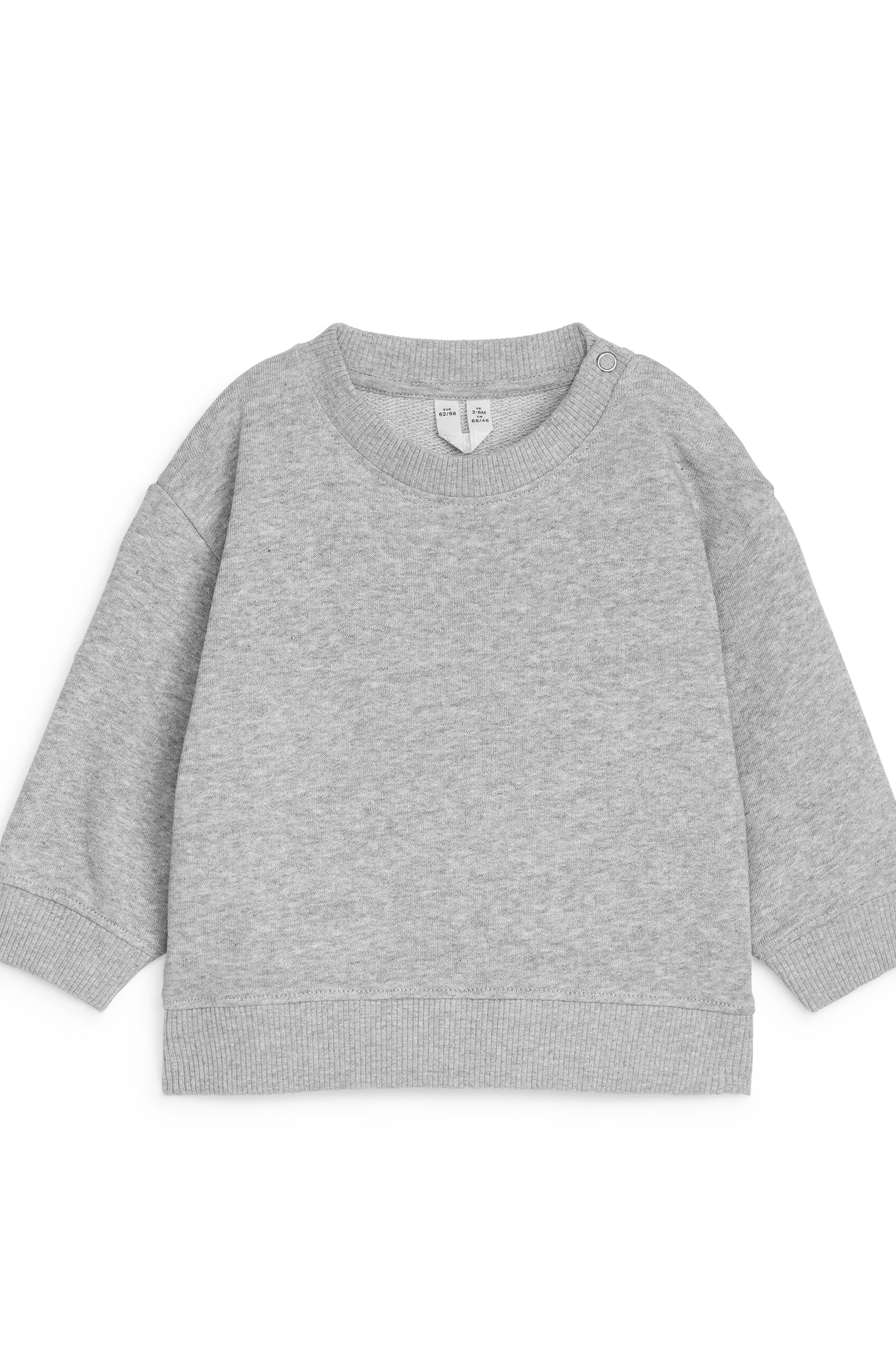 Cotton Sweatshirt - Grey/Lilac/Beige/Red - 1