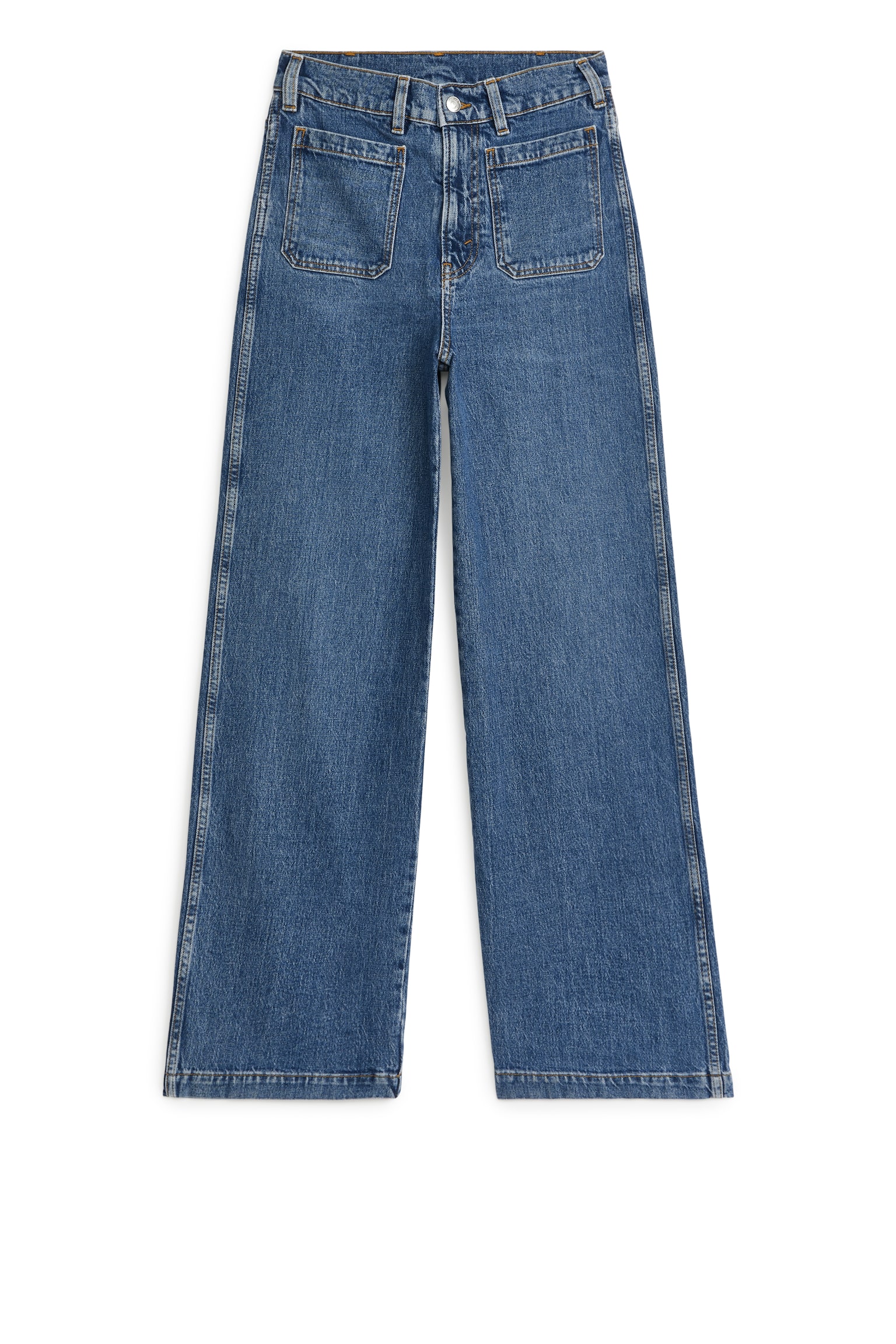 LUPINE High Flared Stretch Jeans - Blue/Dark Blue - 1