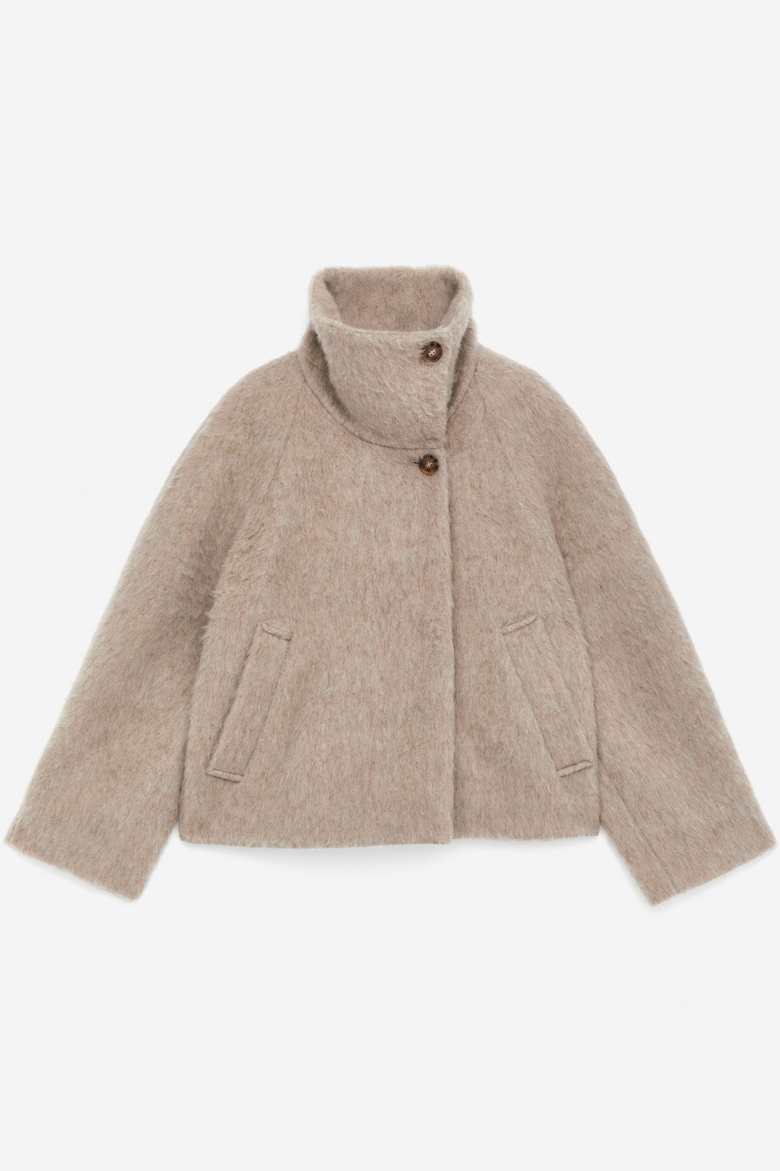 Giacca in misto lana e alpaca con collo a imbuto - Talpa - 6