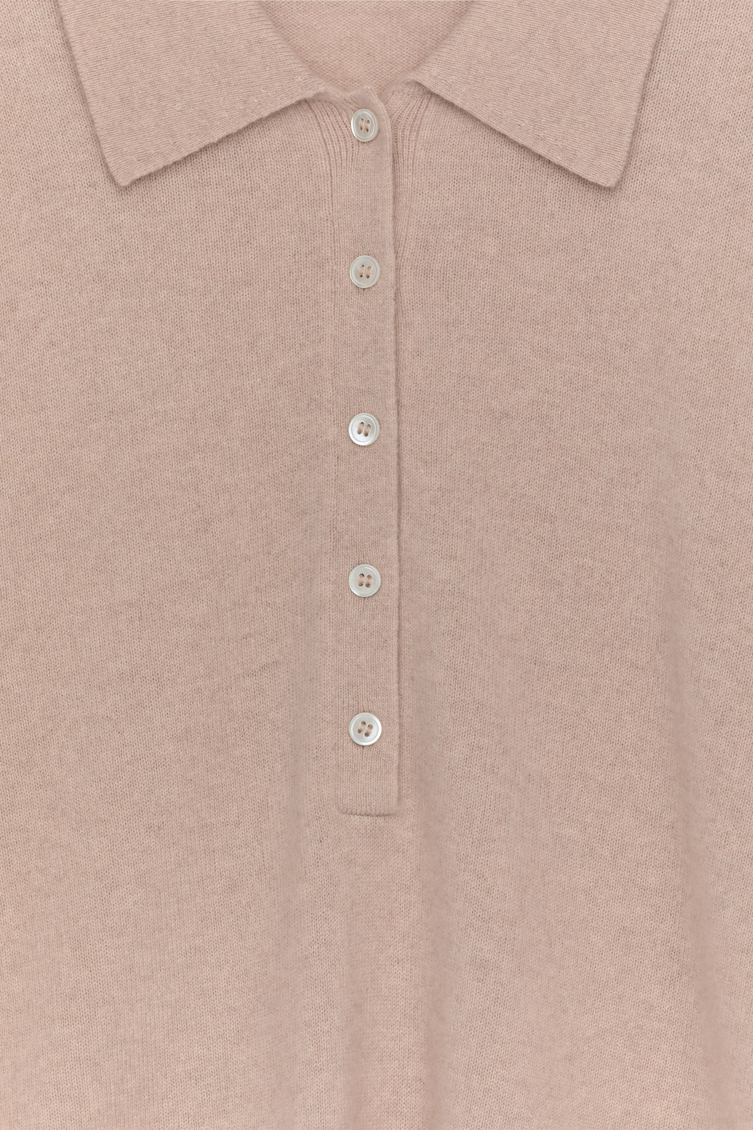 Polopullover aus Kaschmir und Wolle - Beige - 3