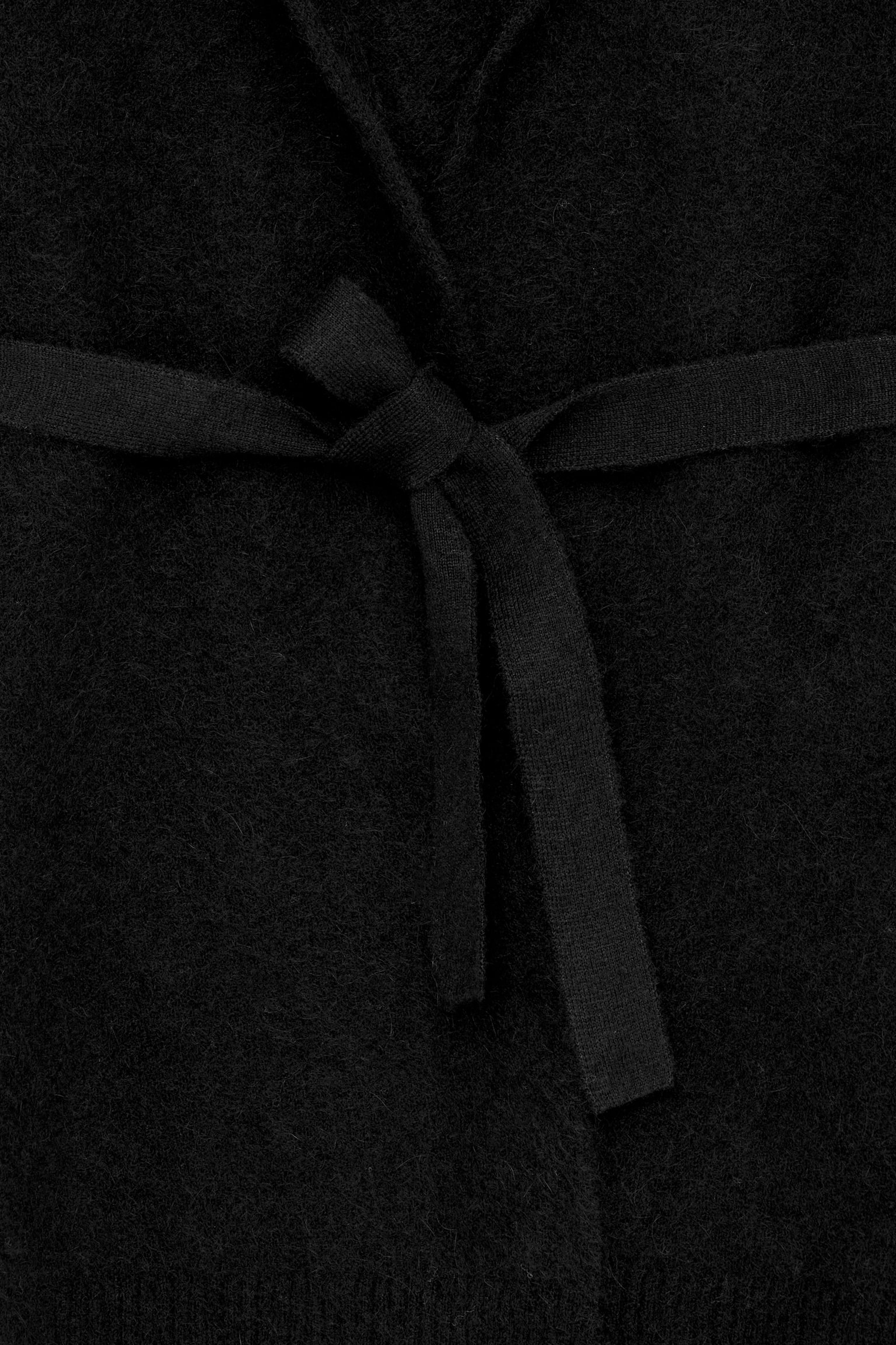 Strickjacke aus einer Alpaka-Wollmischung - Schwarz - 3