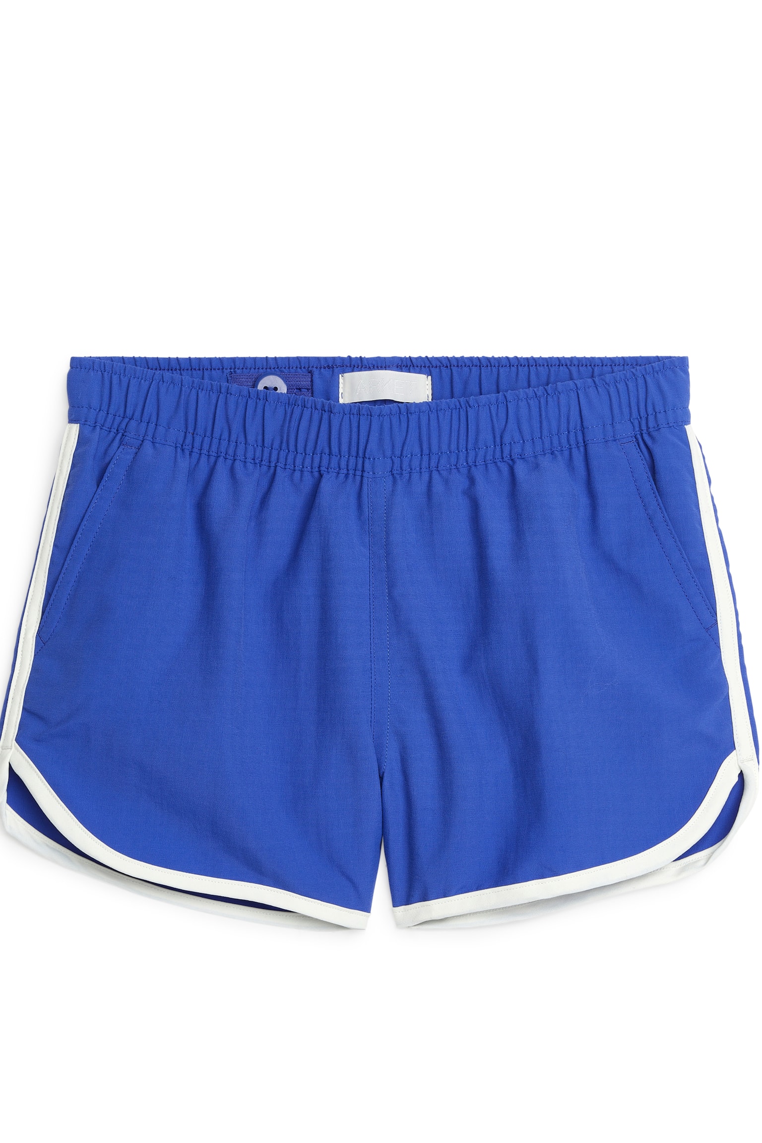 Contrast Binding Swimshorts - Bright Blue/Orange - 1