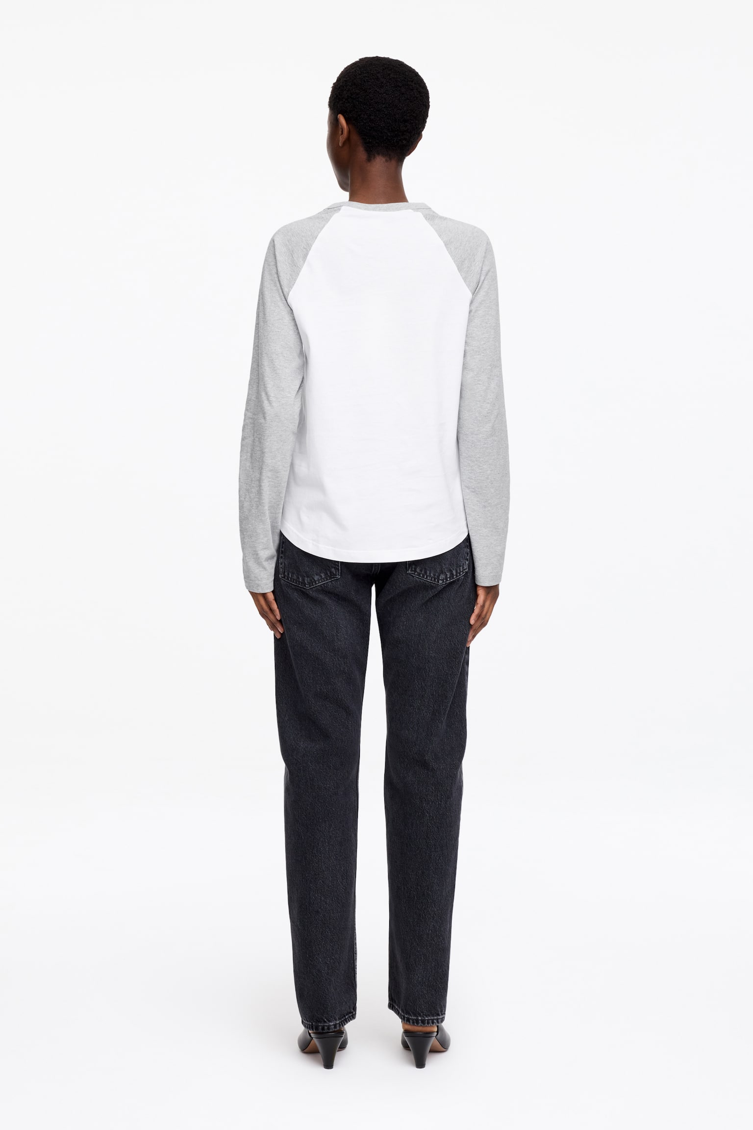 Tricou cu mânecă lungă - Alb/Gri/Alb/Roșu - 5