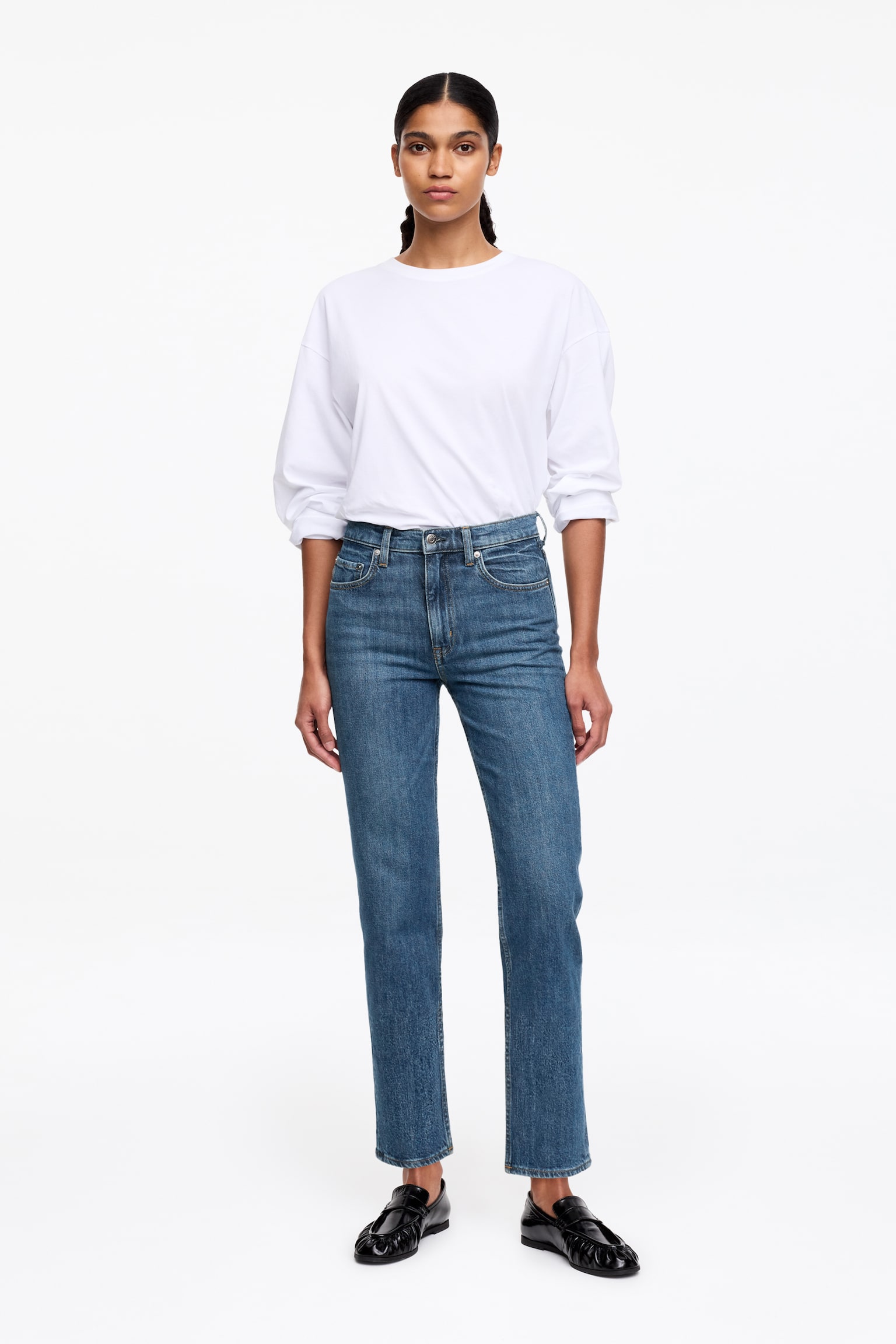 Jeans slim JADE CROPPED - Blu/Nero lavato/Bianco/Blu/Blu scuro/Blu scuro - 1