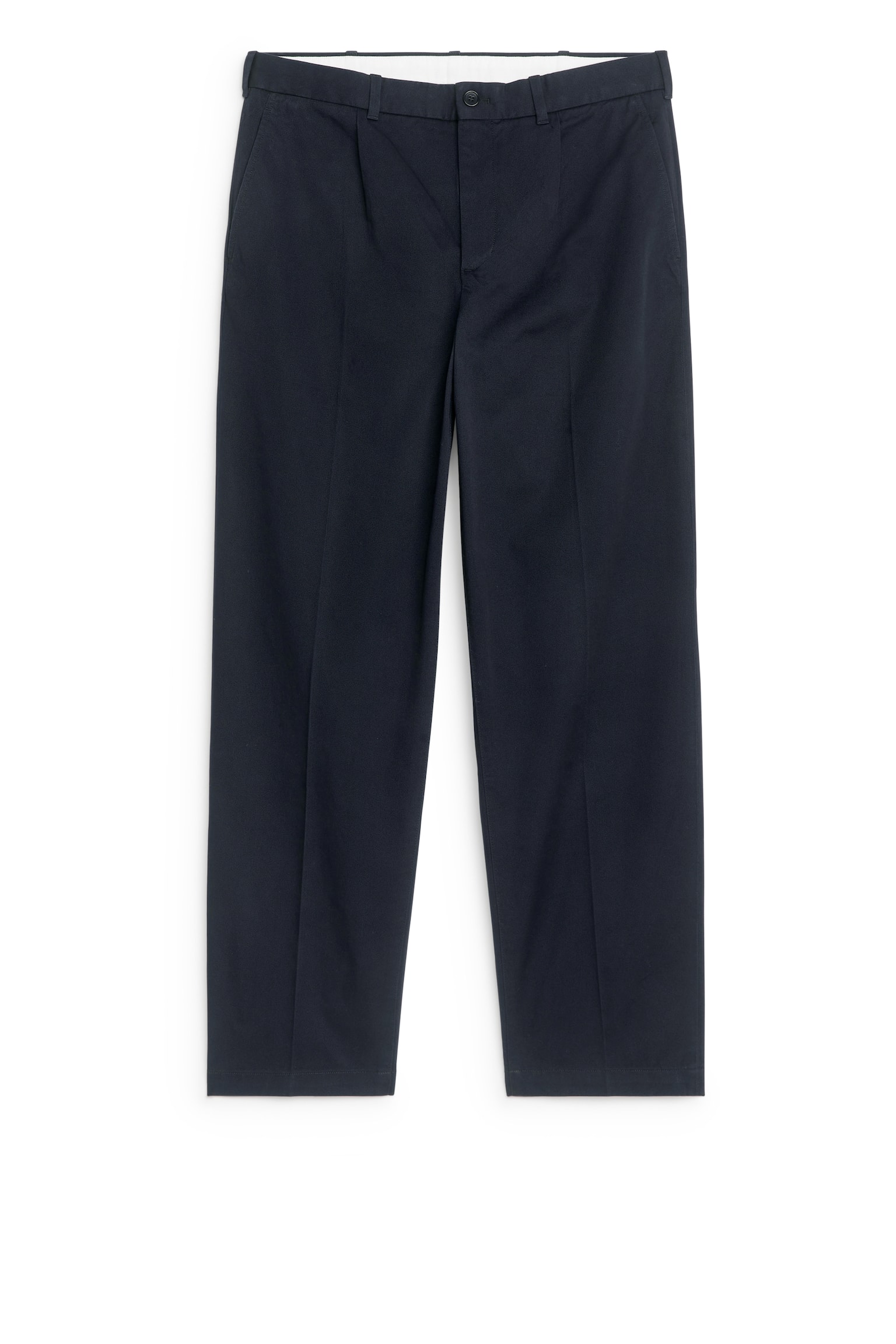 Cotton Twill Chinos - Dark Blue/Grey - 2