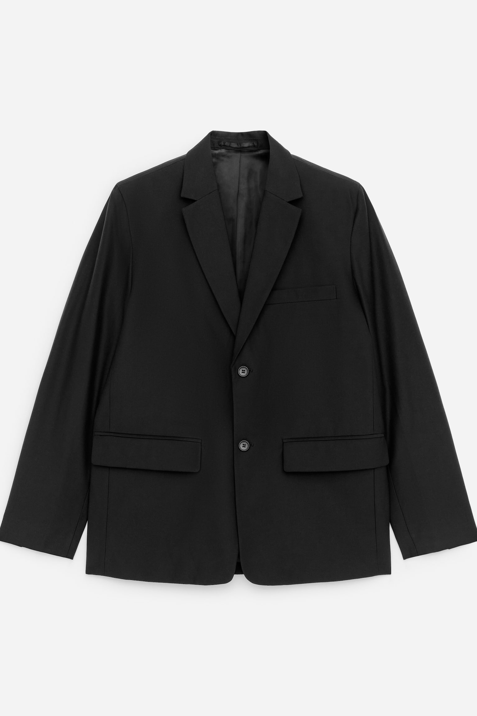 Blazer aus Wolle und Baumwolle - Schwarz - 2
