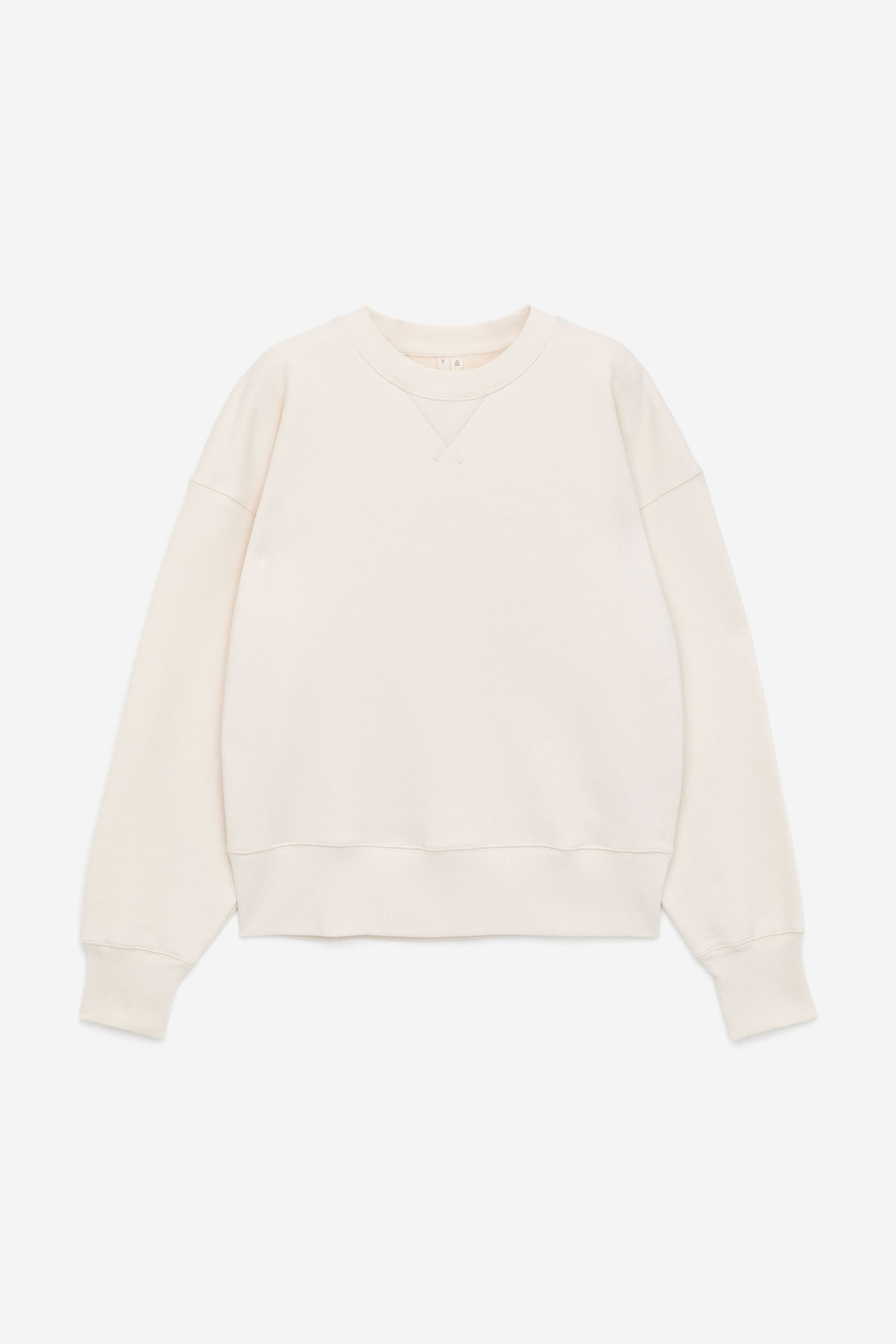 Oversized Sweatshirt - Off-white/Blå