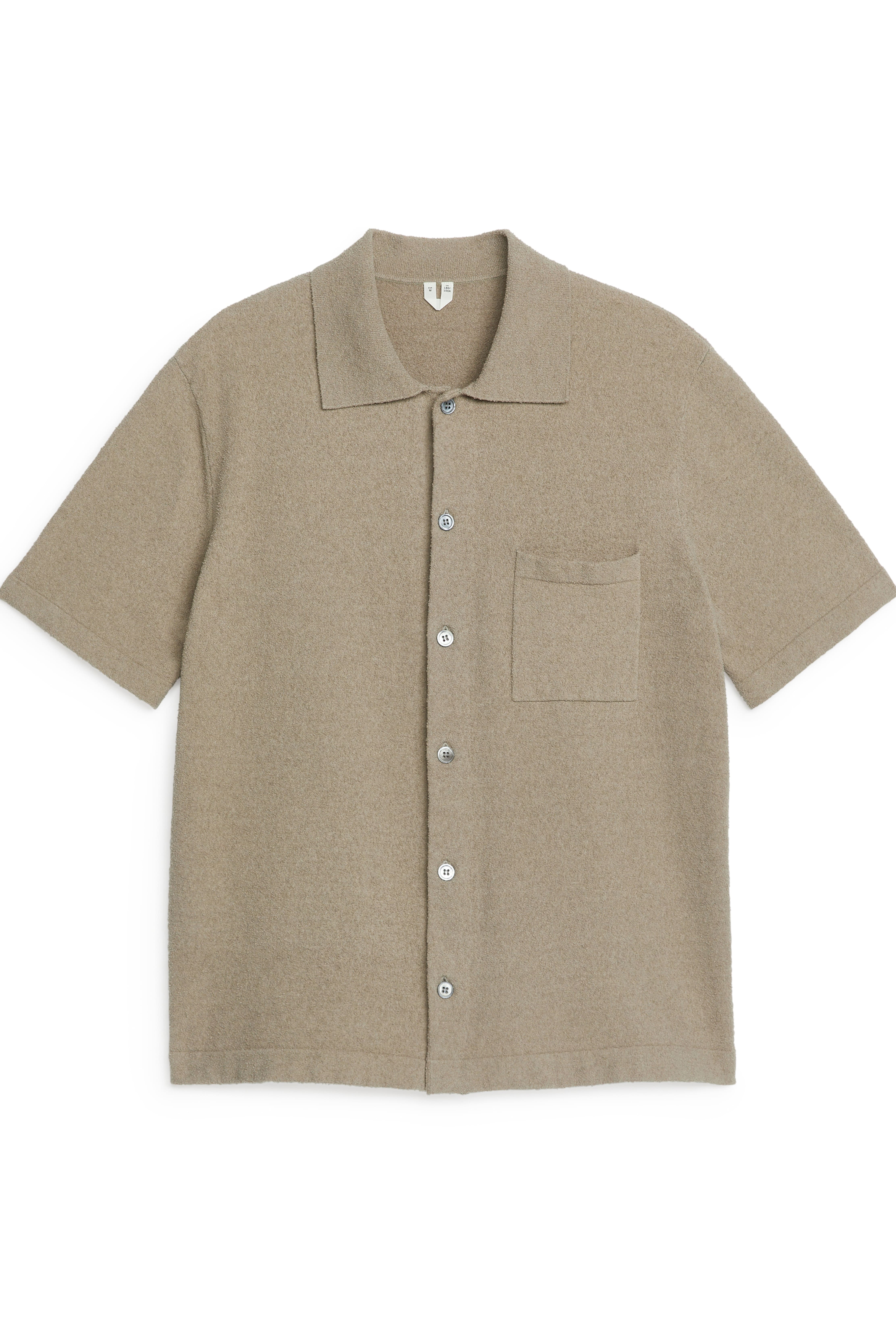 Button-Up Polo Shirt - Mole - Men | H\u0026M GB