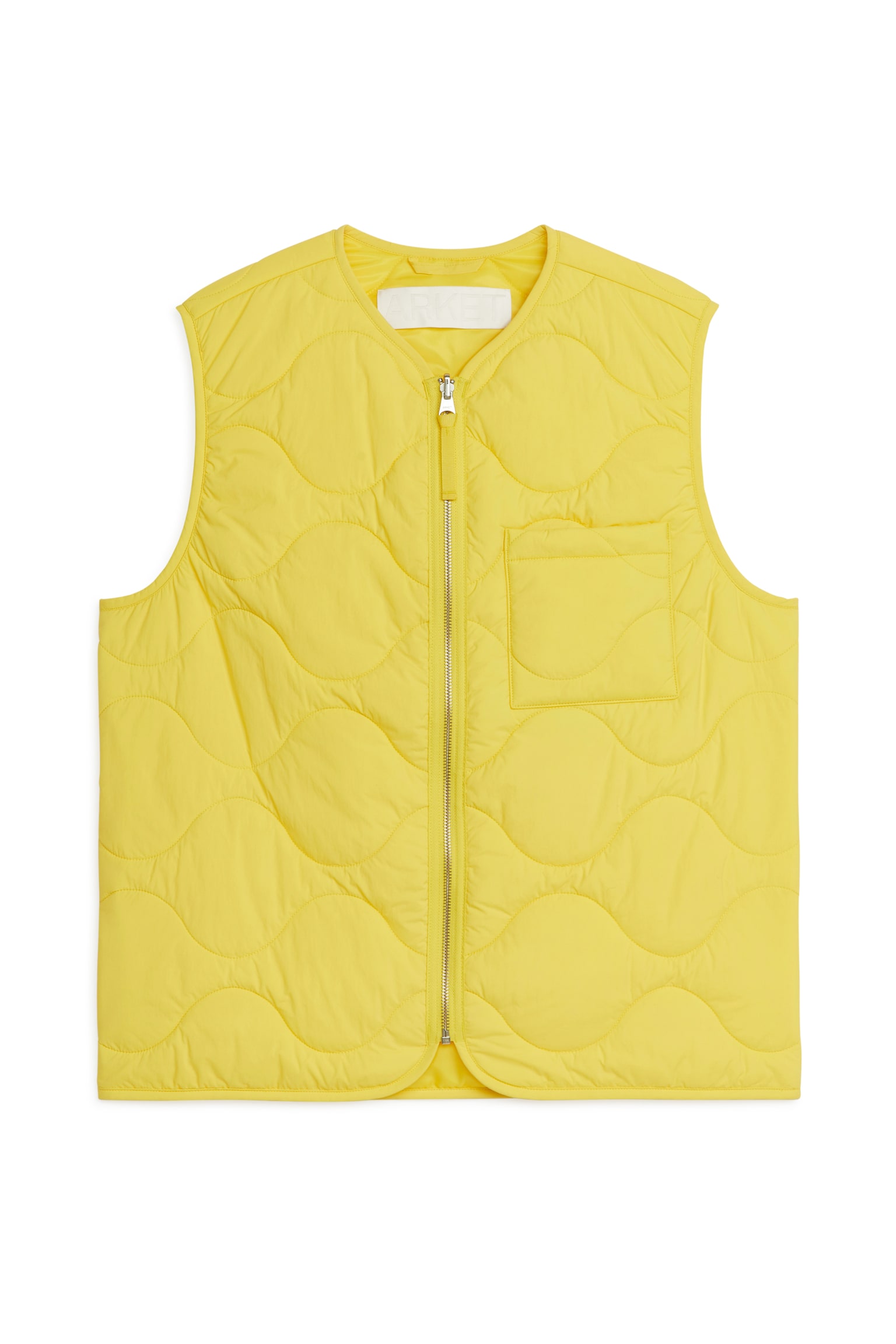 2-in-1 Quilted Liner Vest - Yellow/Green/Dark Khaki/Black/Dark Blue/Burgundy - 1