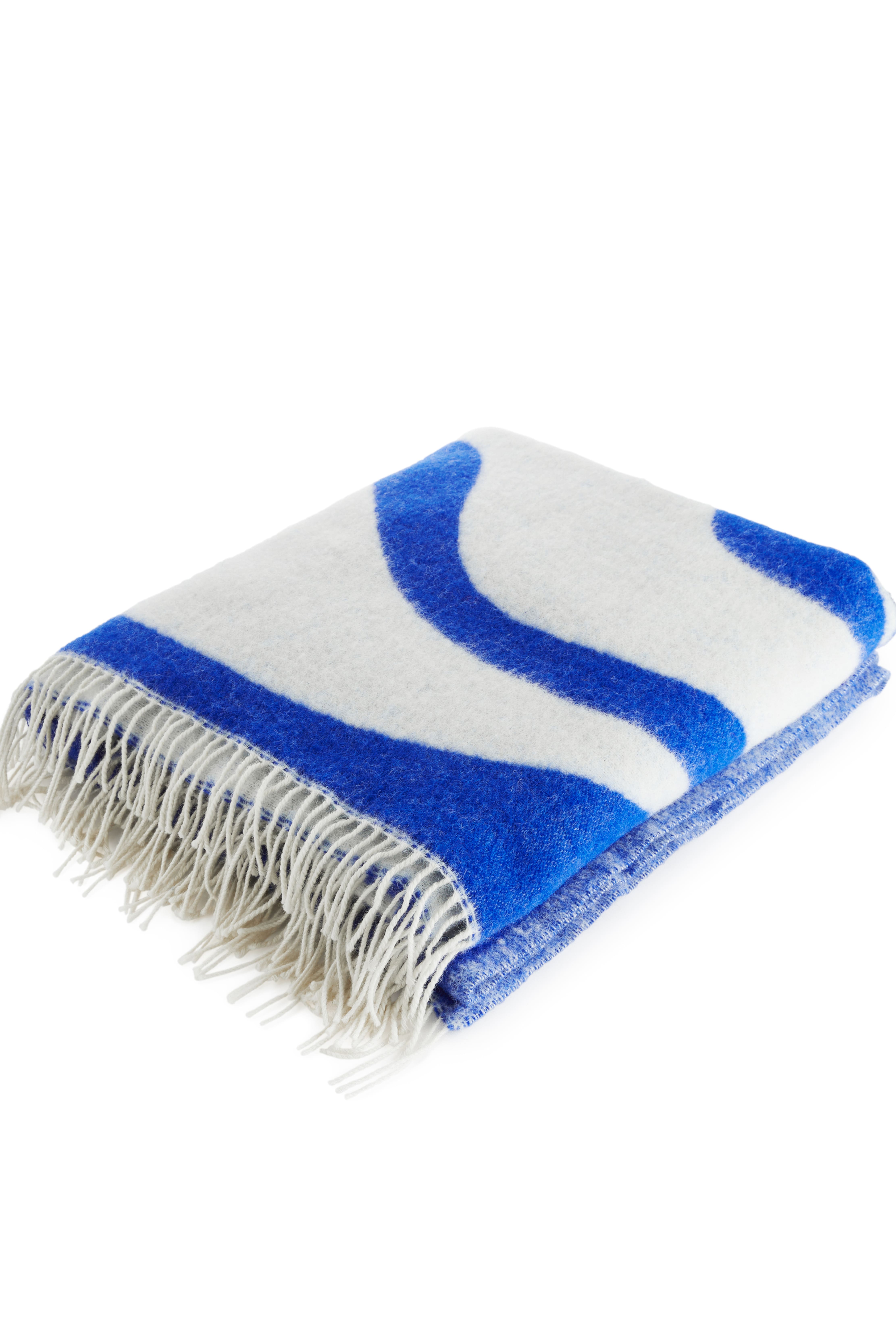 Klippan Wool Blanket - Blue/White - Home All | H&M GB