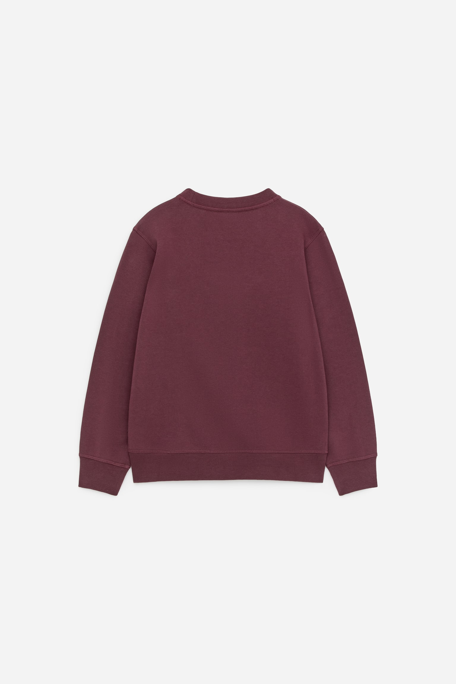 French Terry Sweatshirt - Burgundy/Lilac/Sky Blue/Pink/Orange/Red/Green/Grey Melange/Dark Blue/Lilac Pink/Dark Green - 3
