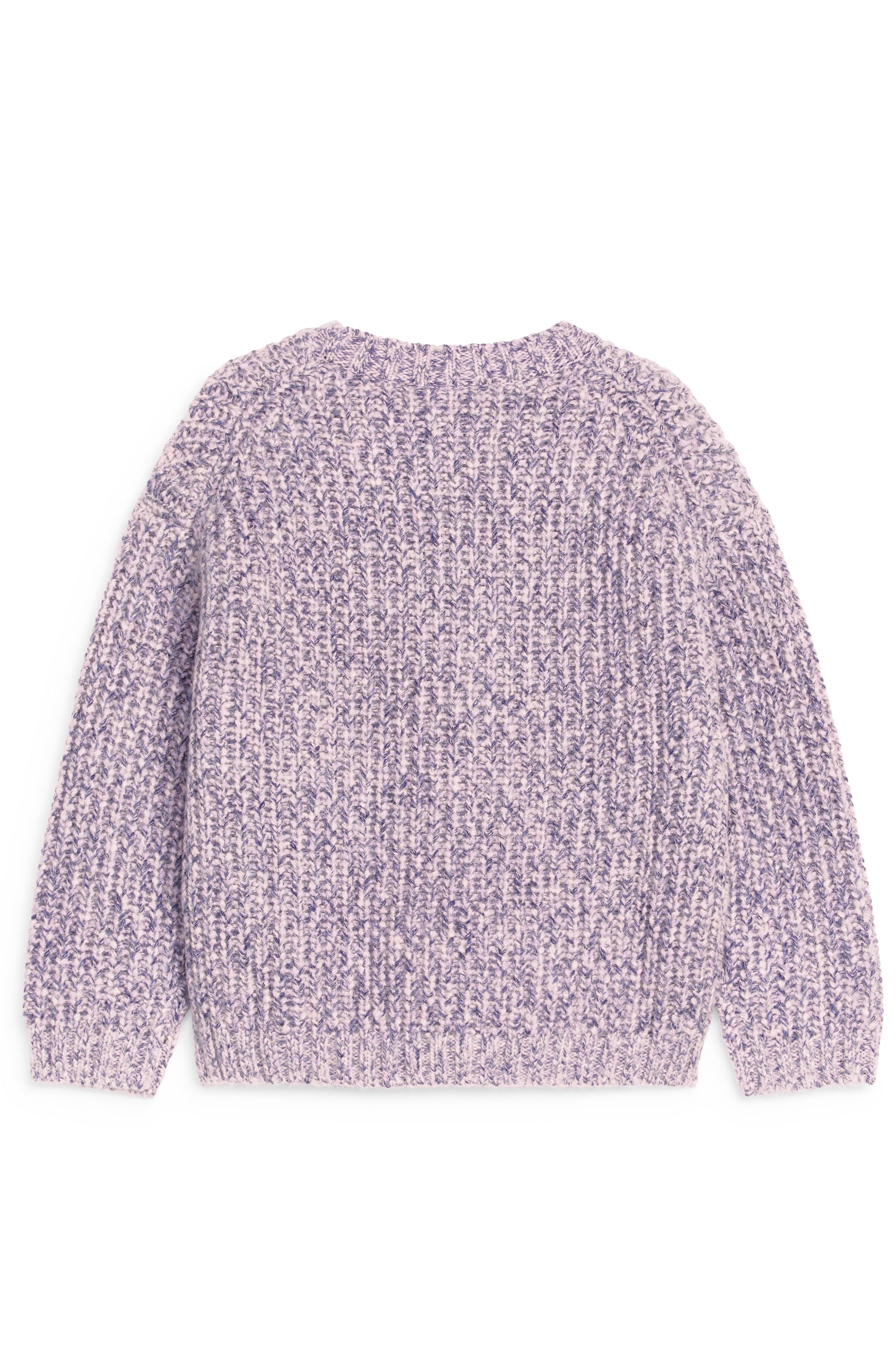 Space-Dyed Wool Jumper - Lilac - 3