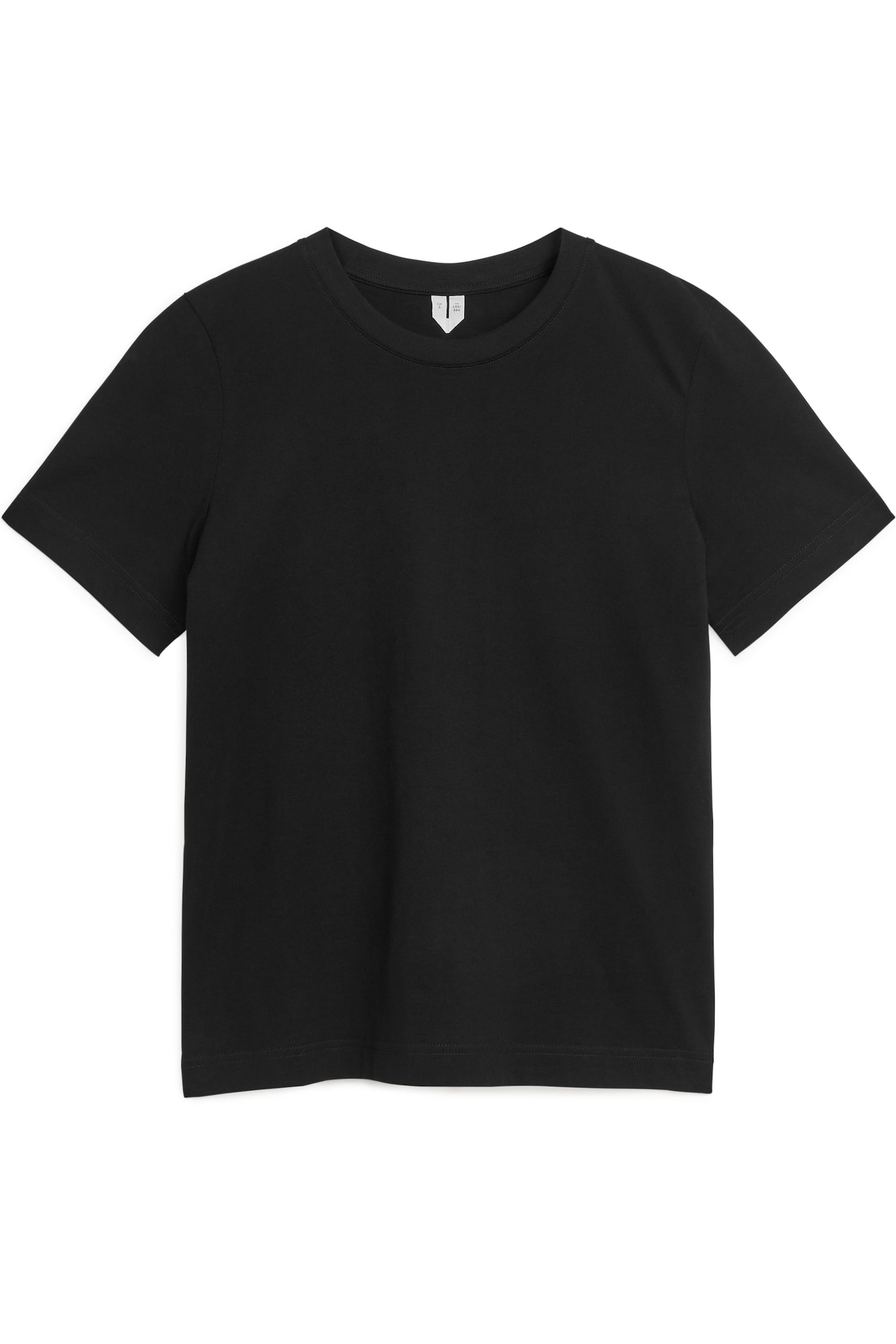 Crew-Neck T-shirt - Black/White/Brown/Grey Melange - 2